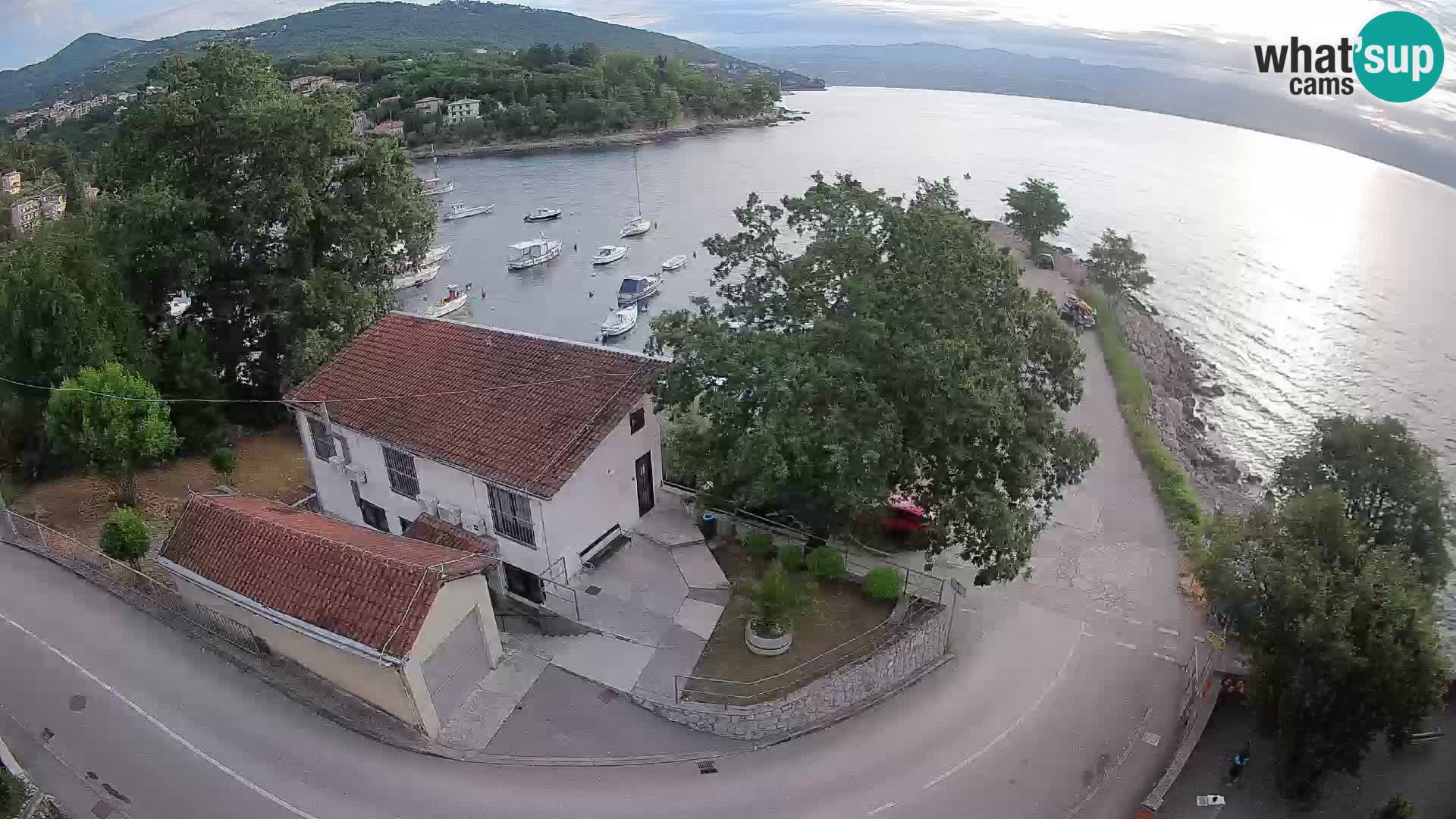 Webcam porto Ika – Vista LIVE sul porto e le luci di Opatija