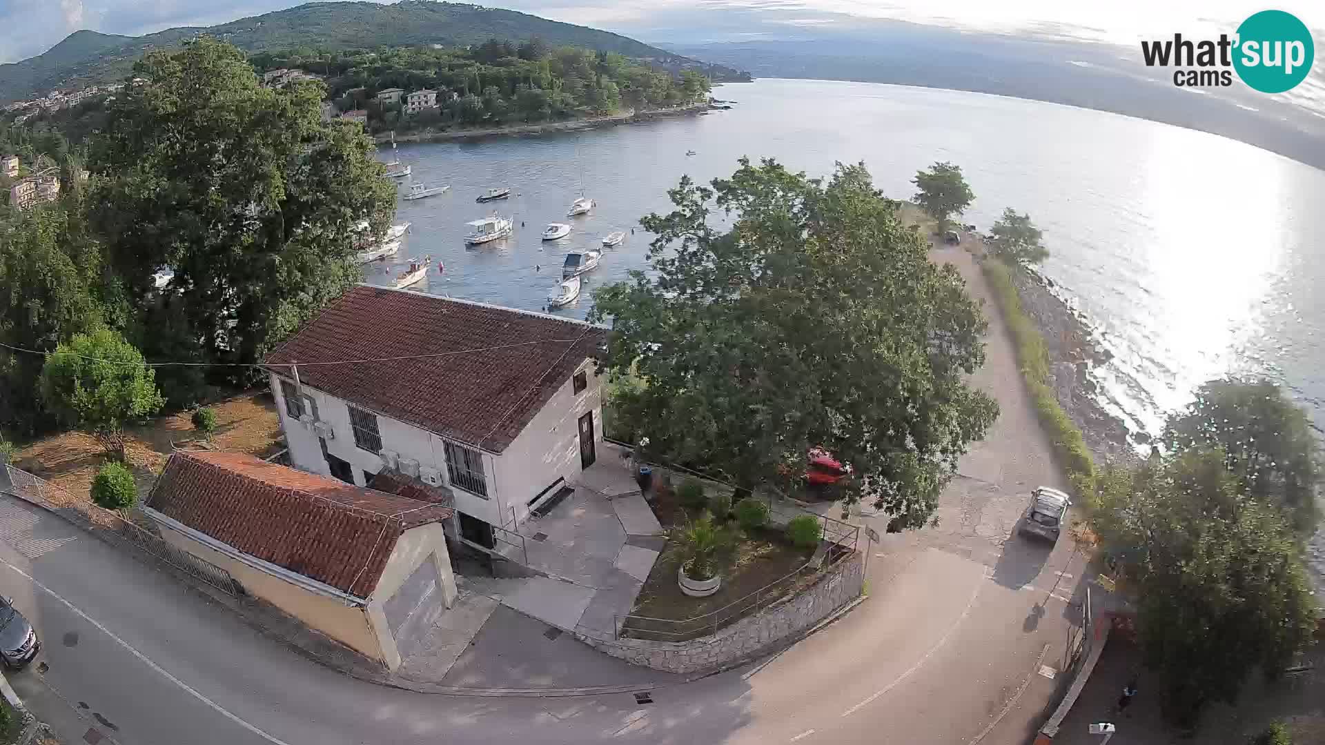 Webcam porto Ika – Vista LIVE sul porto e le luci di Opatija