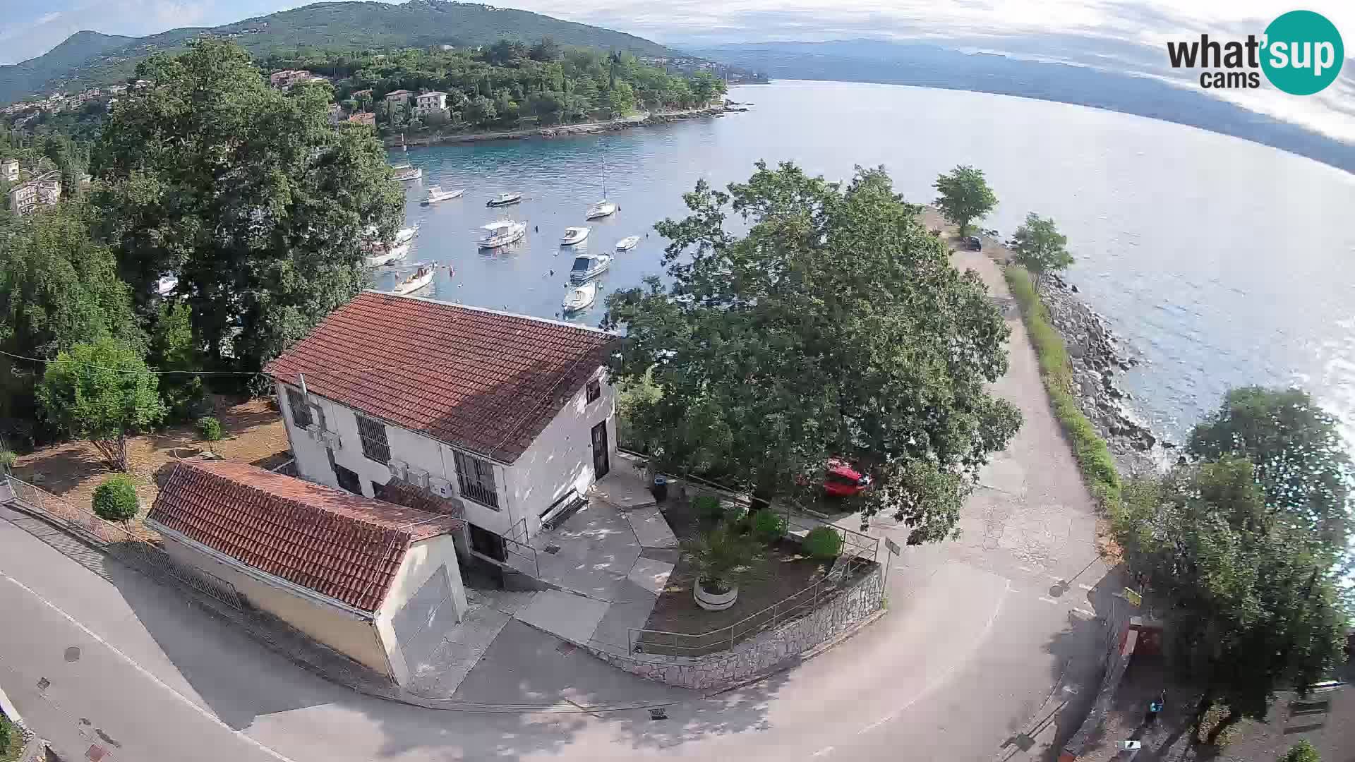 Webcam porto Ika – Vista LIVE sul porto e le luci di Opatija