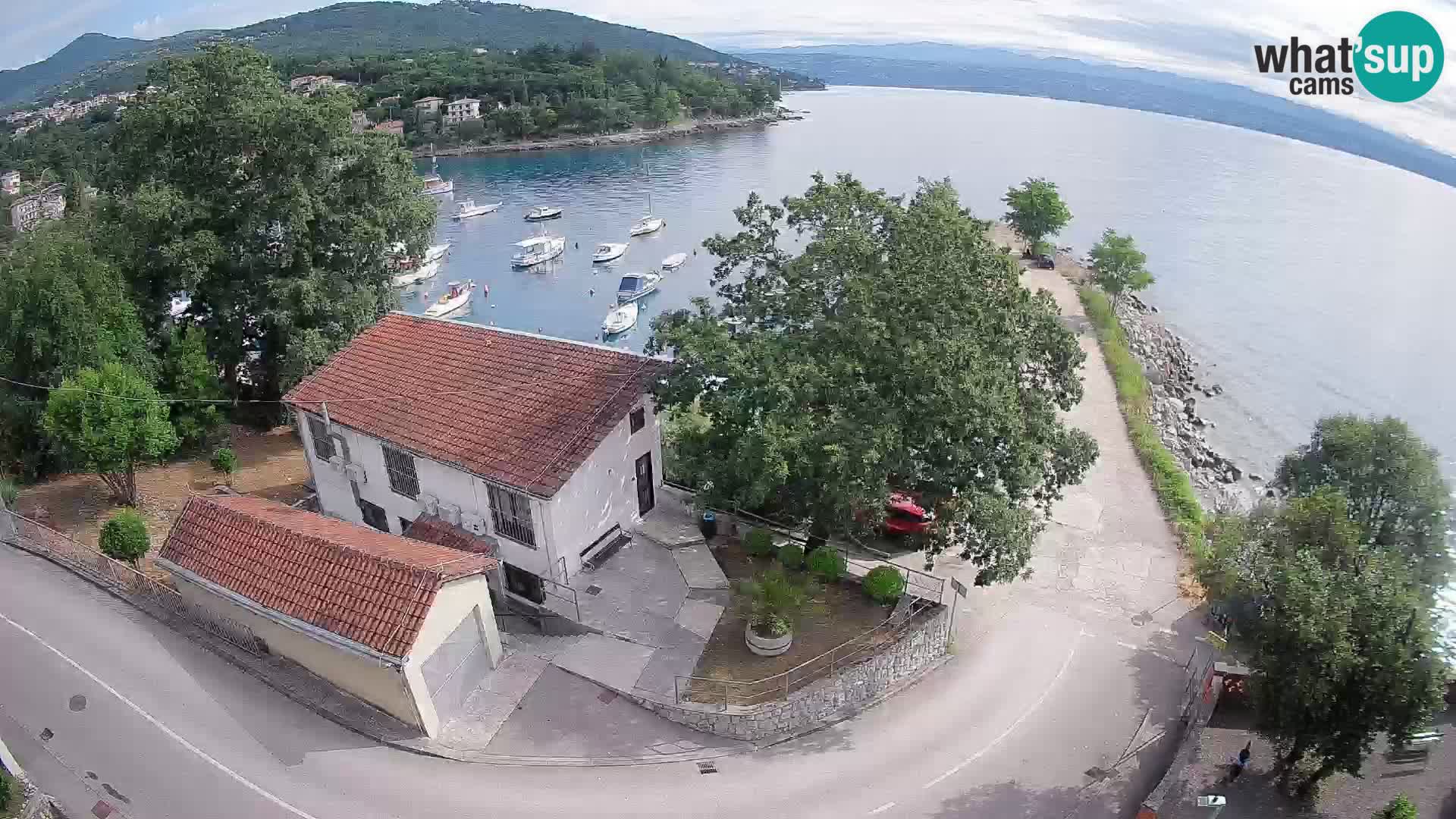 Ika Harbor Webcam – LIVE View of the Harbor and Opatija Lights