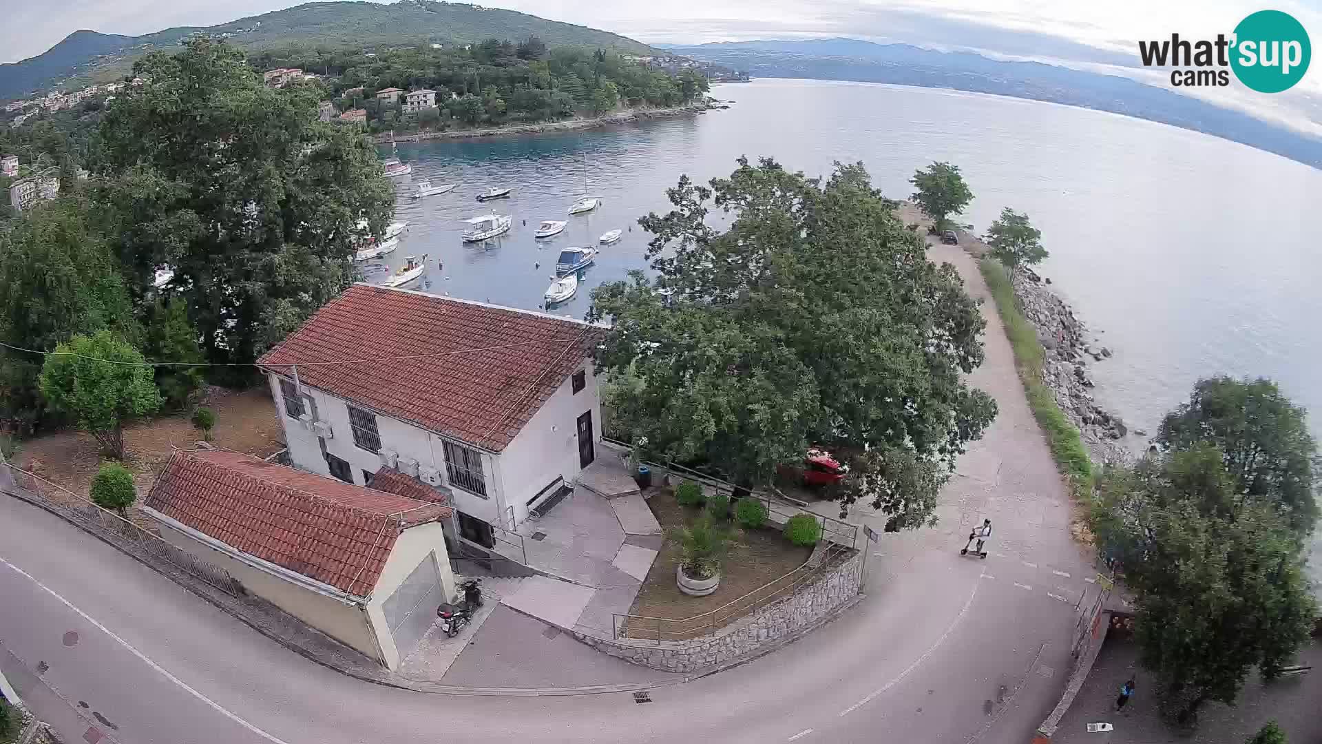 Ika Harbor Webcam – LIVE View of the Harbor and Opatija Lights