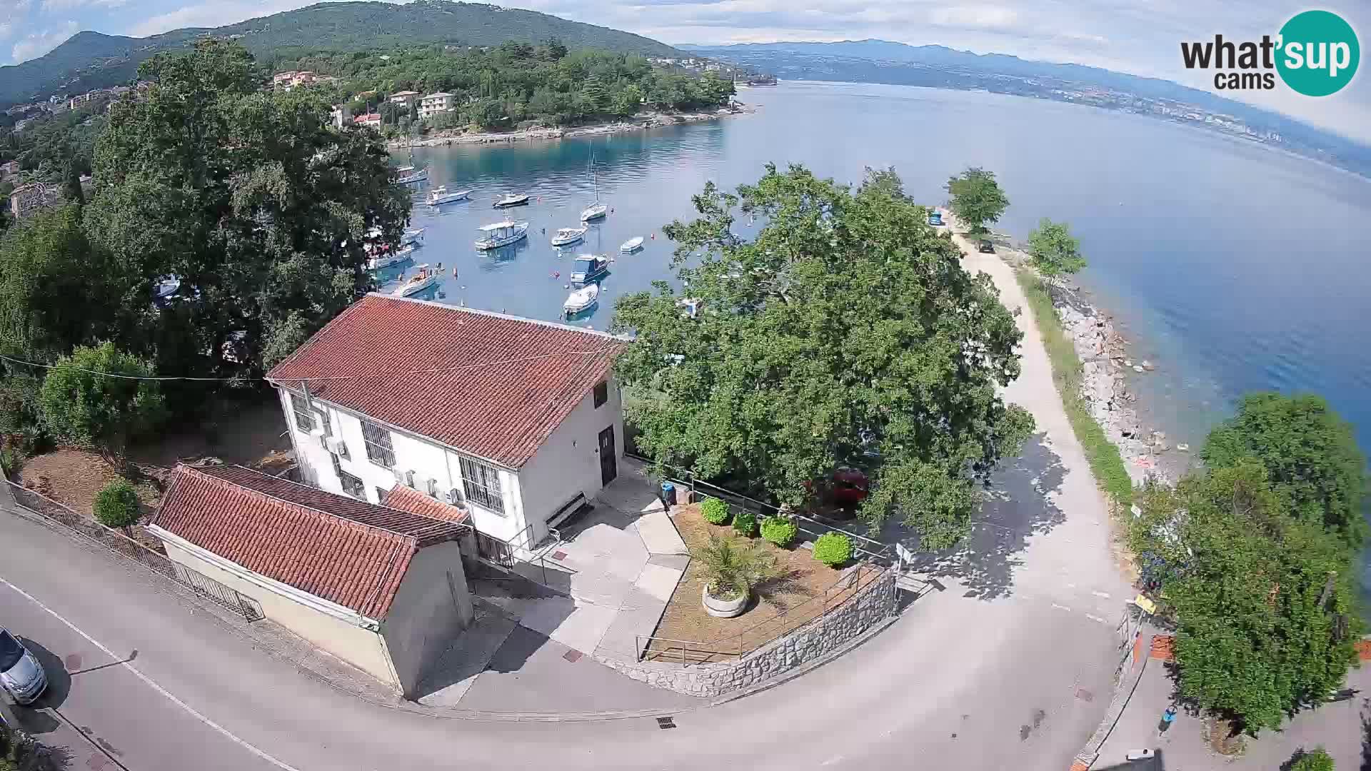 Webcam puerto de Ika – Vista en directo y luces de Opatija