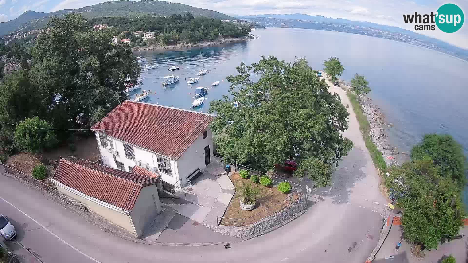 Webcam puerto de Ika – Vista en directo y luces de Opatija
