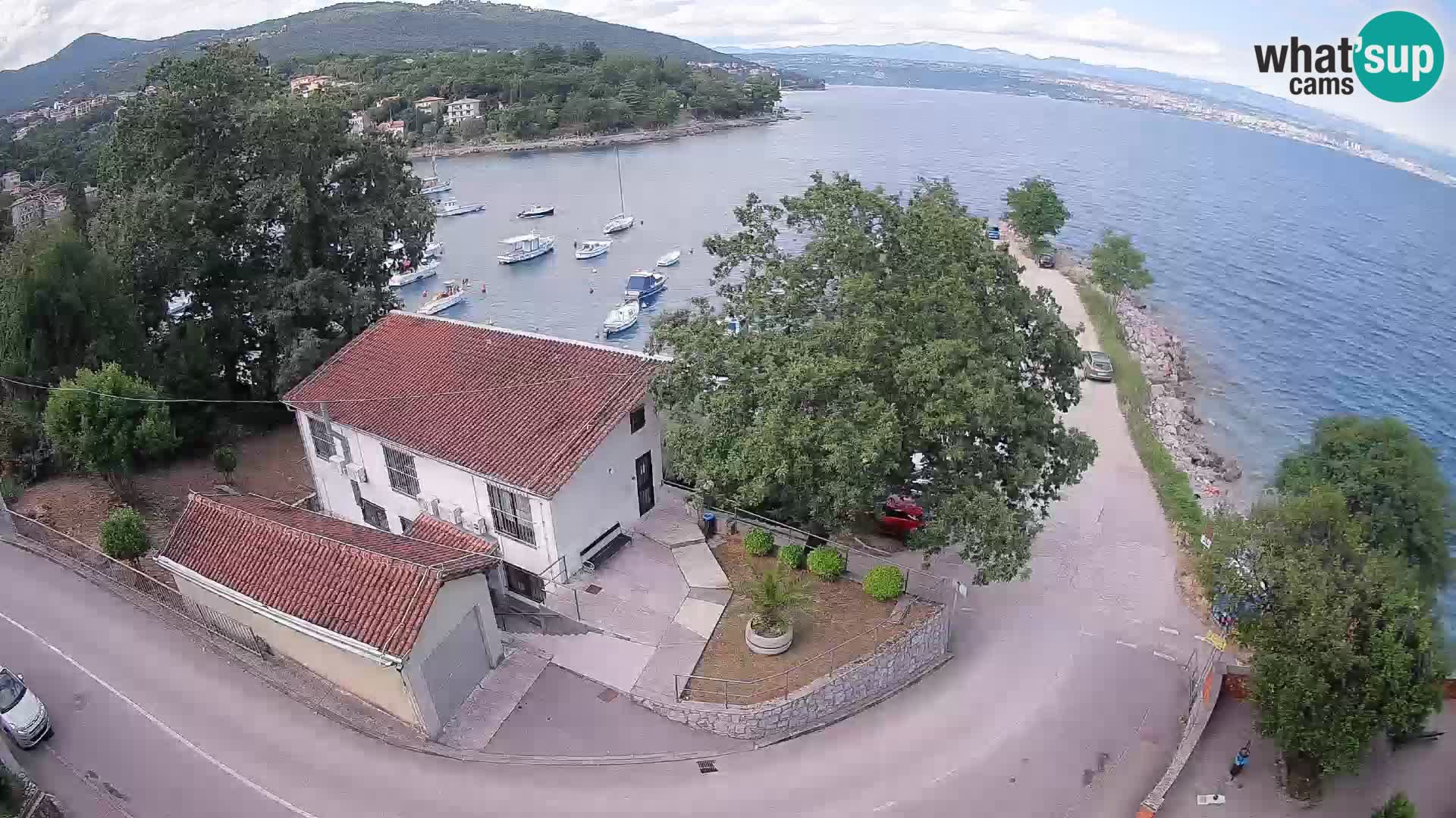 Webcam porto Ika – Vista LIVE sul porto e le luci di Opatija
