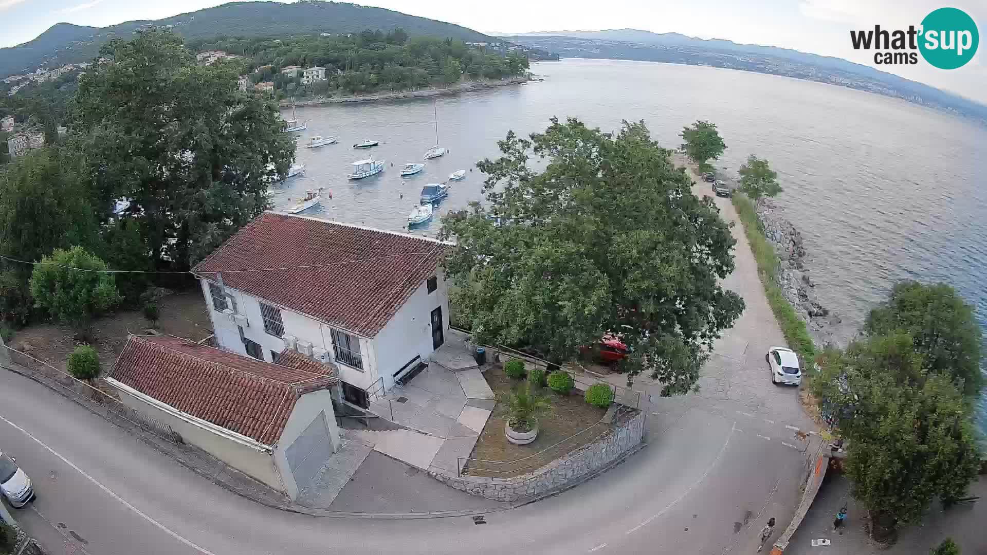 Webcam porto Ika – Vista LIVE sul porto e le luci di Opatija