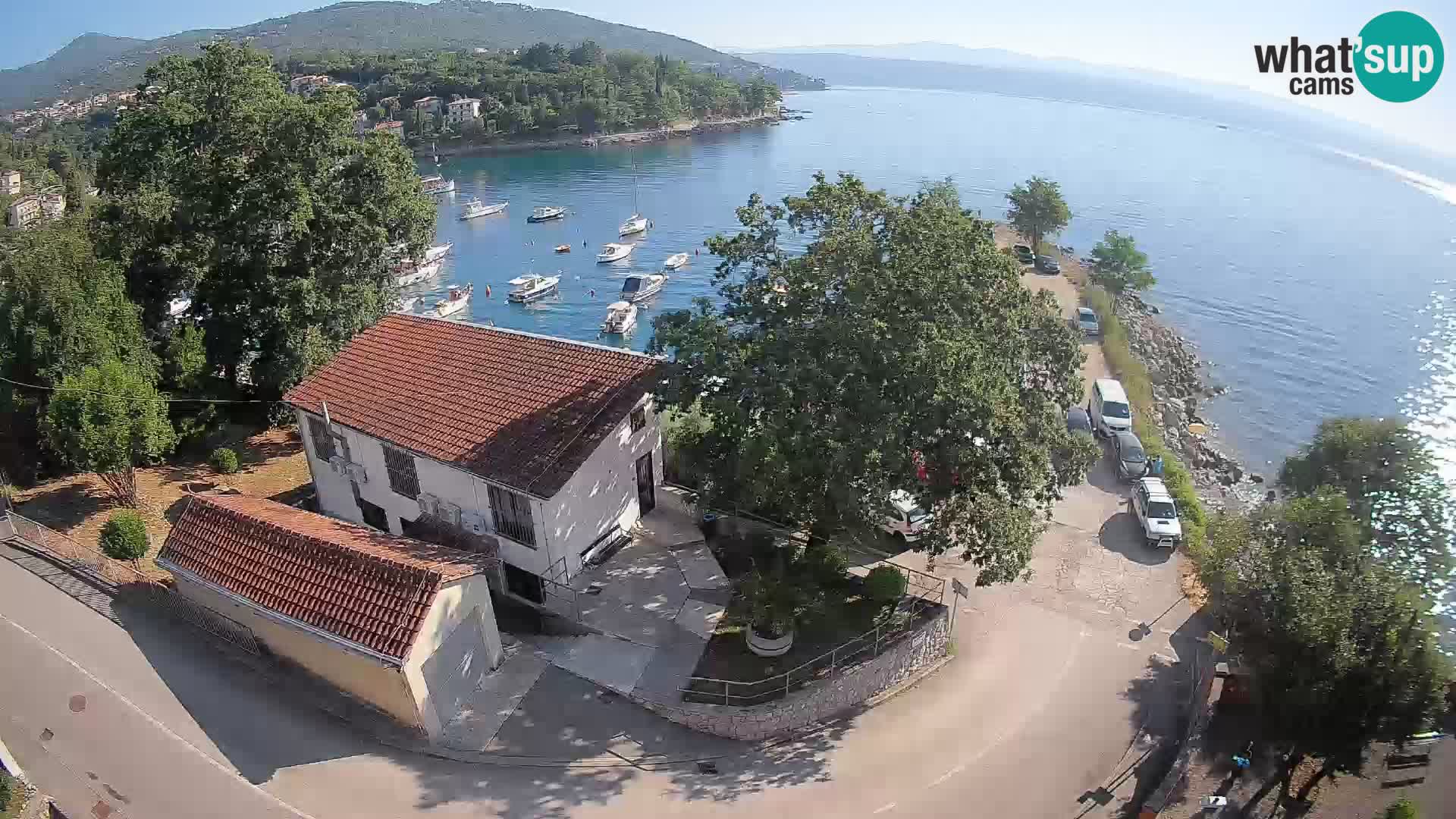 Webcam puerto de Ika – Vista en directo y luces de Opatija