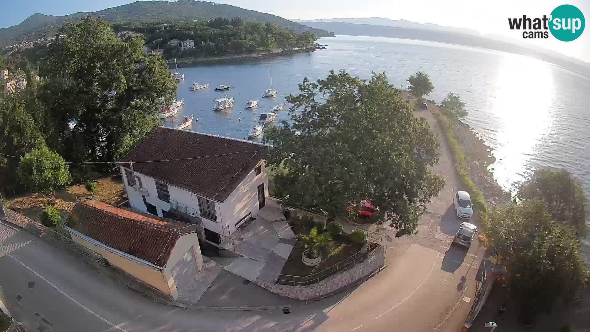 Webcam porto Ika – Vista LIVE sul porto e le luci di Opatija
