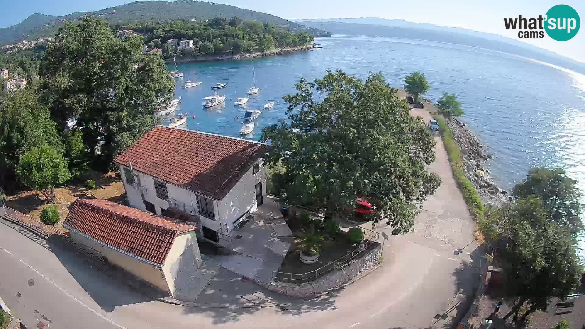 Webcam porto Ika – Vista LIVE sul porto e le luci di Opatija