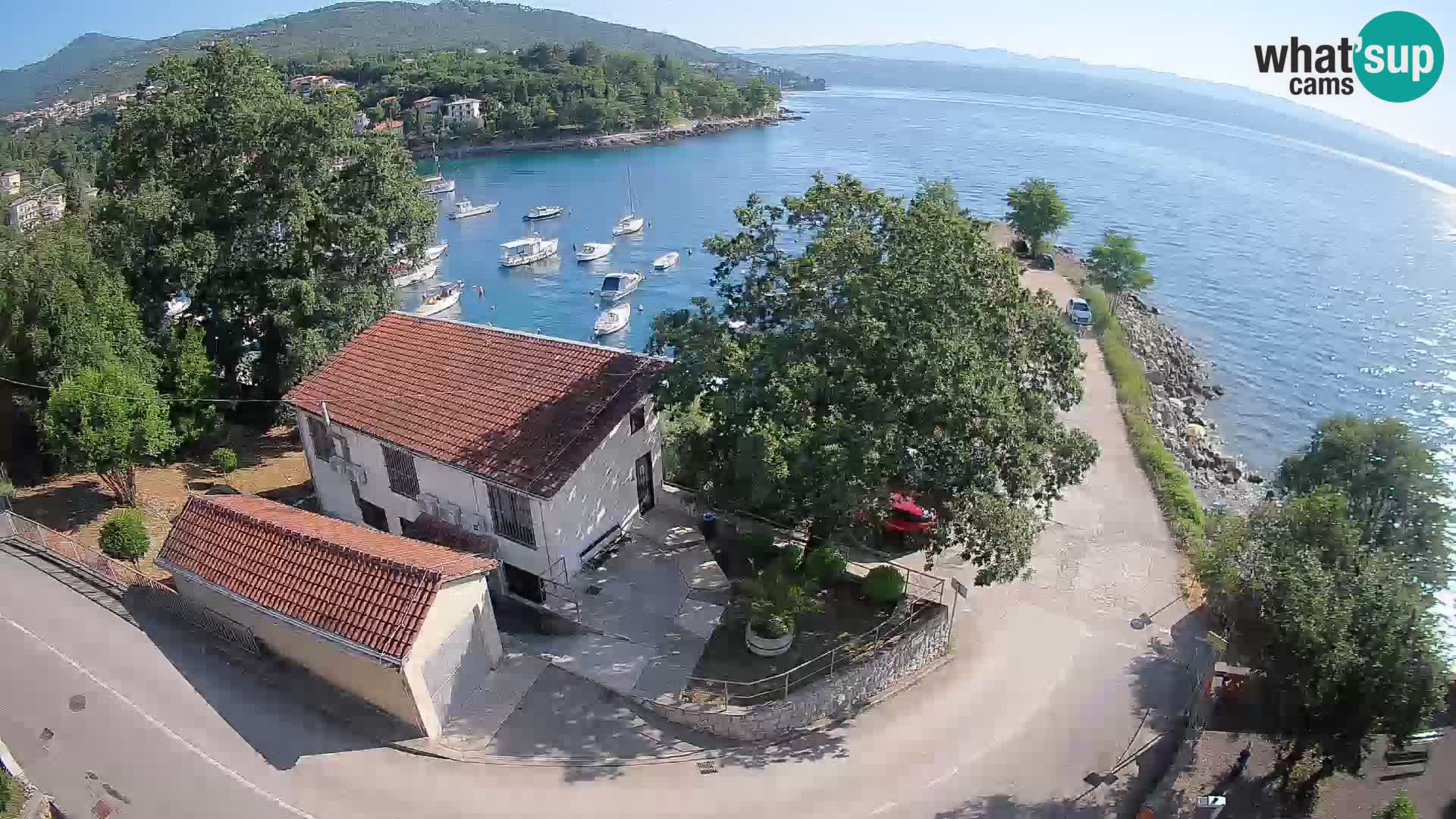 Webcam porto Ika – Vista LIVE sul porto e le luci di Opatija