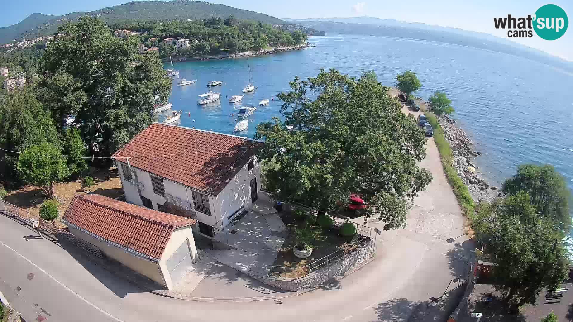 Webcam port d’Ika – Vue en direct et lumières d’Opatija