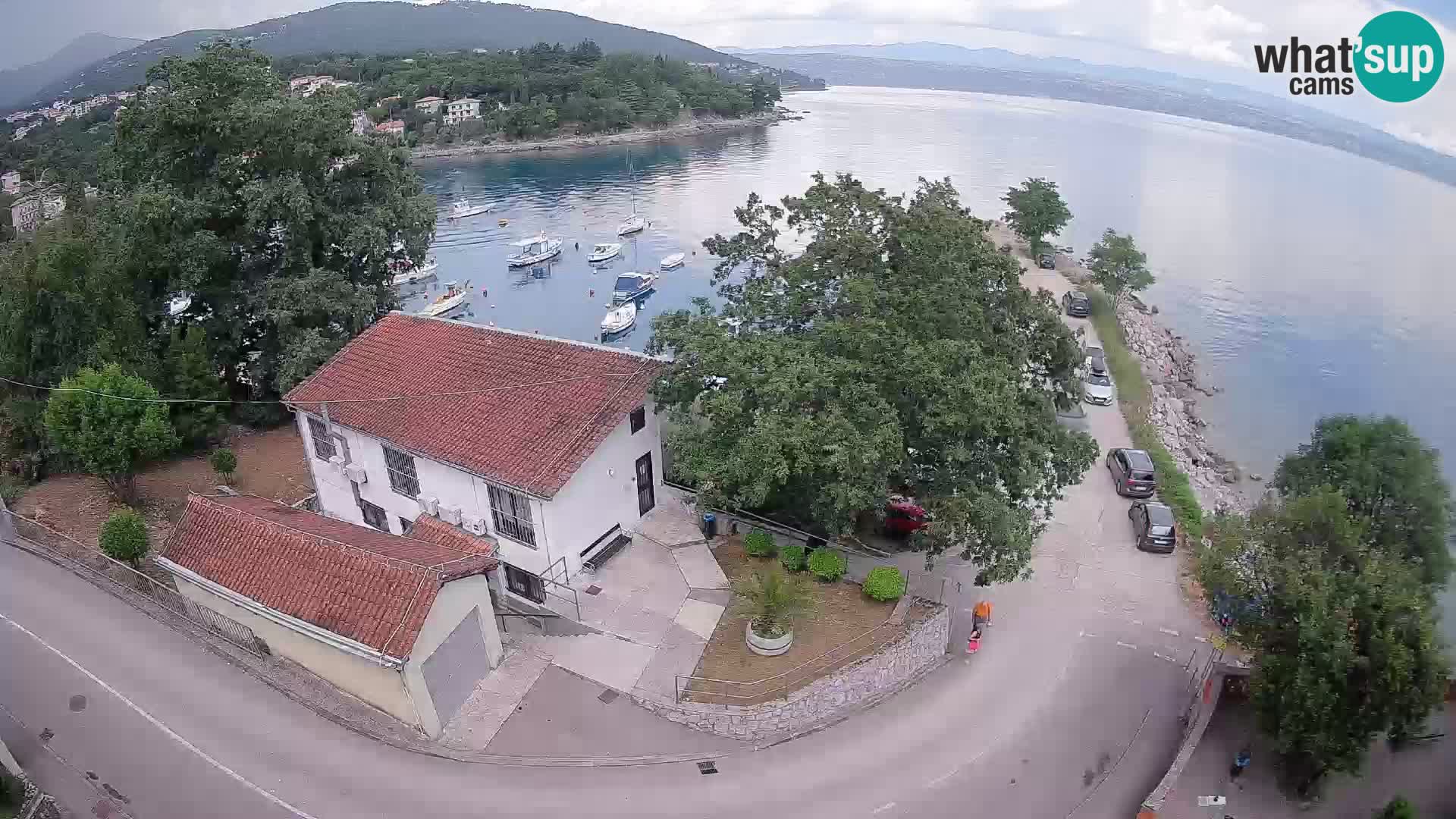 Webcam puerto de Ika – Vista en directo y luces de Opatija