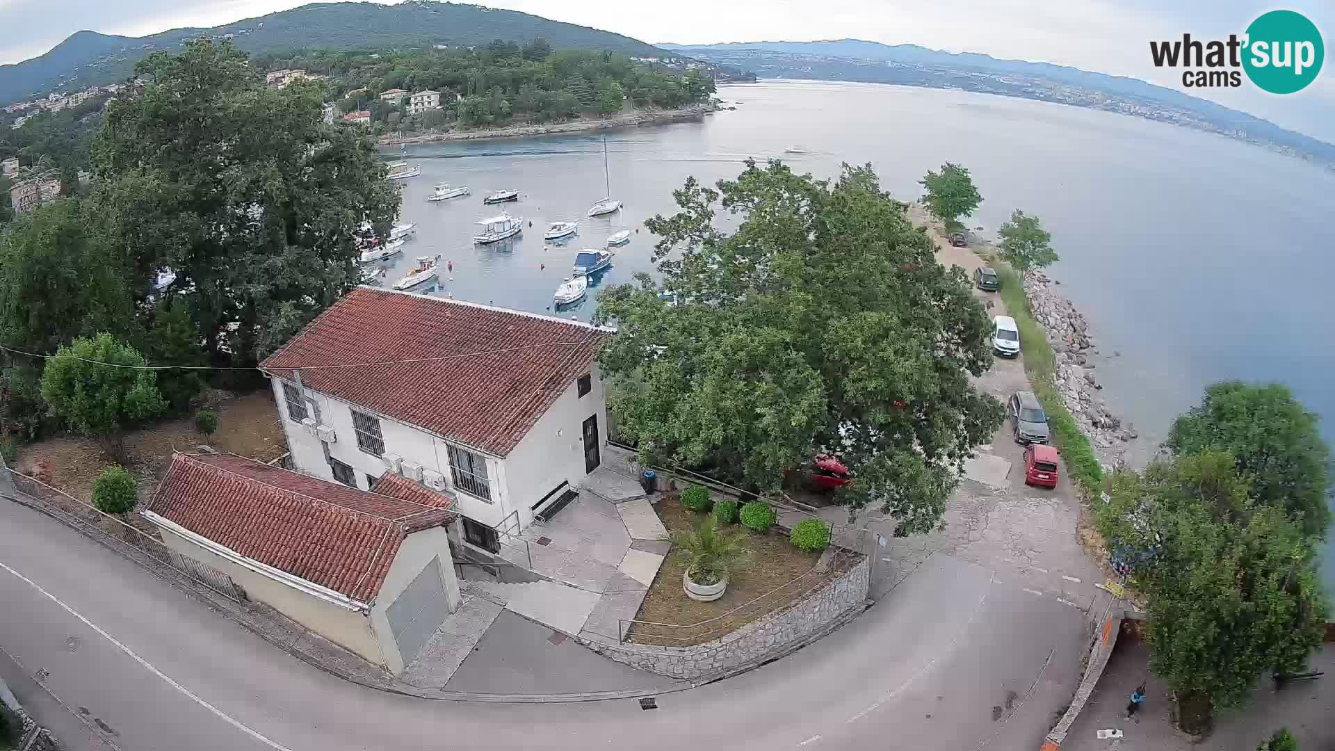 Webcam port d’Ika – Vue en direct et lumières d’Opatija