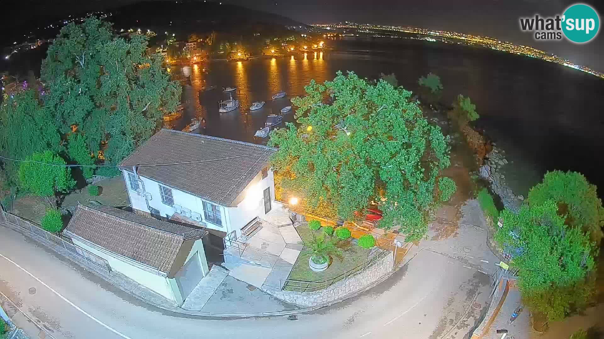 Webcam Ika Hafen – LIVE Blick auf den Hafen und die Lichter von Opatija
