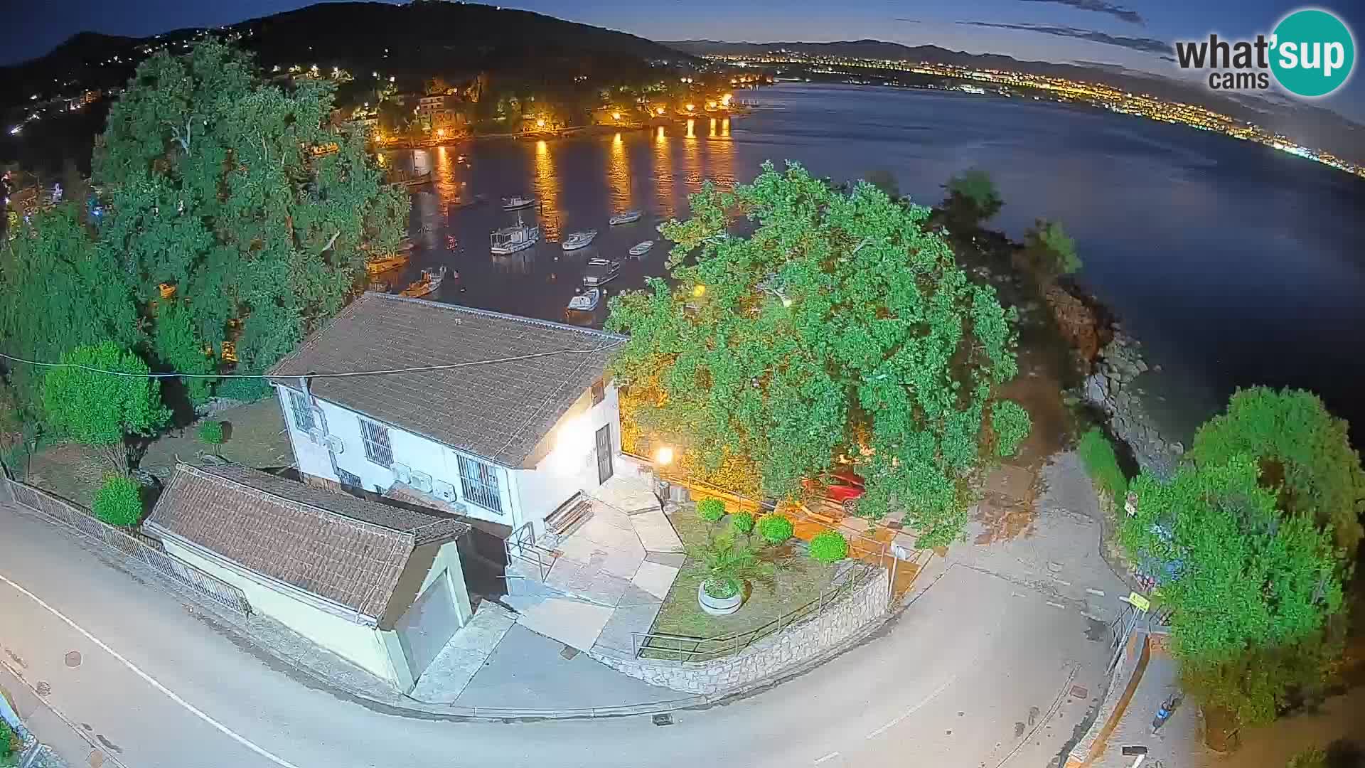 Webcam Ika Hafen – LIVE Blick auf den Hafen und die Lichter von Opatija