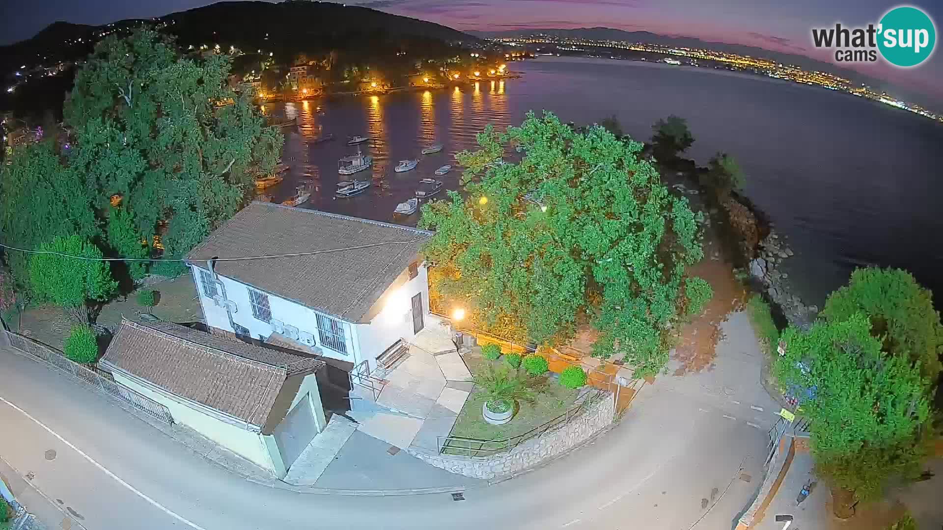 Webcam Ika Hafen – LIVE Blick auf den Hafen und die Lichter von Opatija
