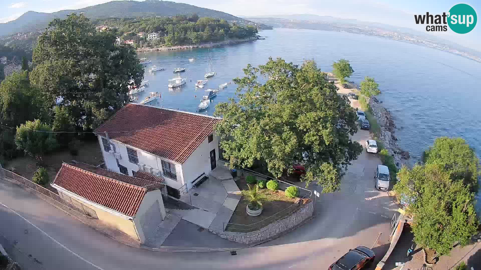 Webcam puerto de Ika – Vista en directo y luces de Opatija