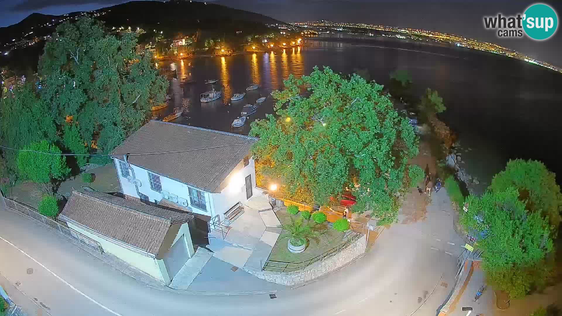 Webcam port d’Ika – Vue en direct et lumières d’Opatija
