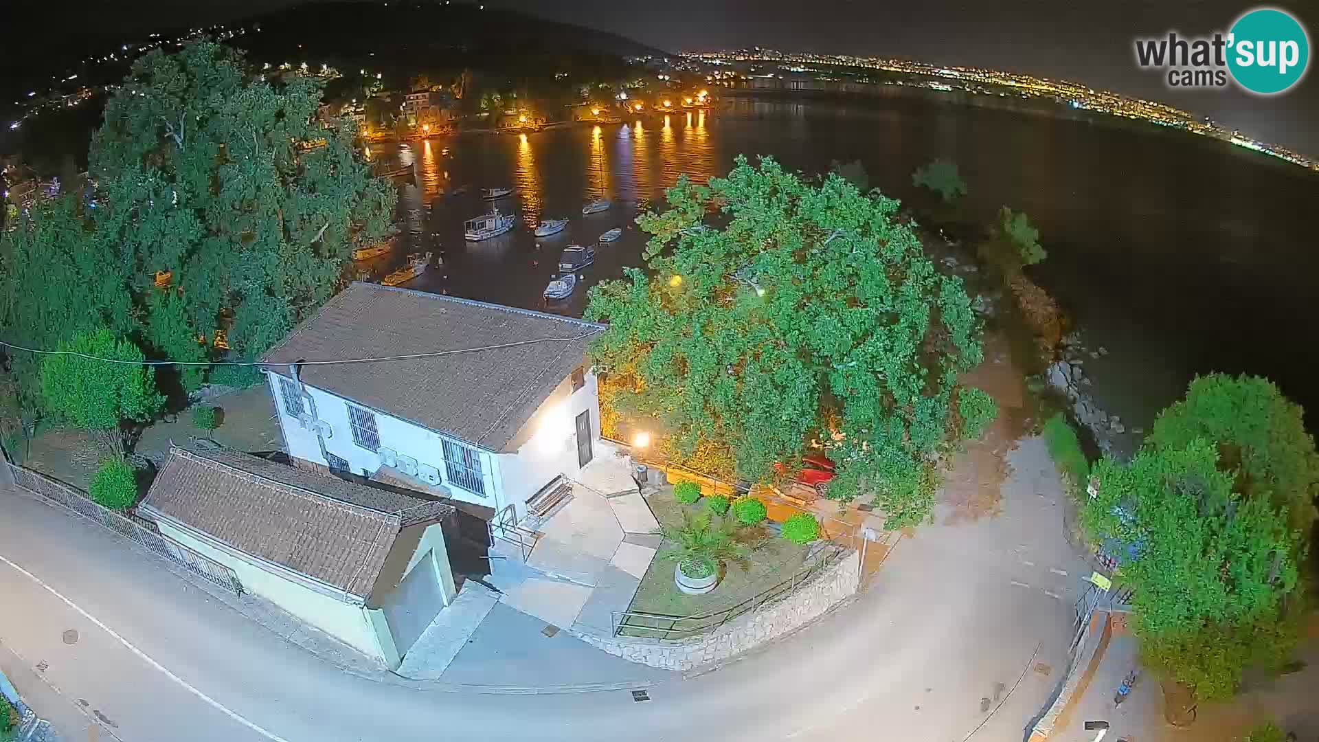 Webcam porto Ika – Vista LIVE sul porto e le luci di Opatija