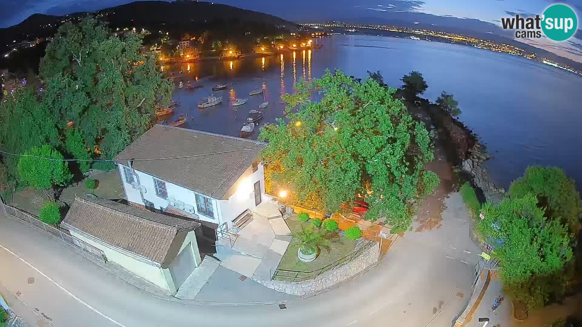 Webcam porto Ika – Vista LIVE sul porto e le luci di Opatija