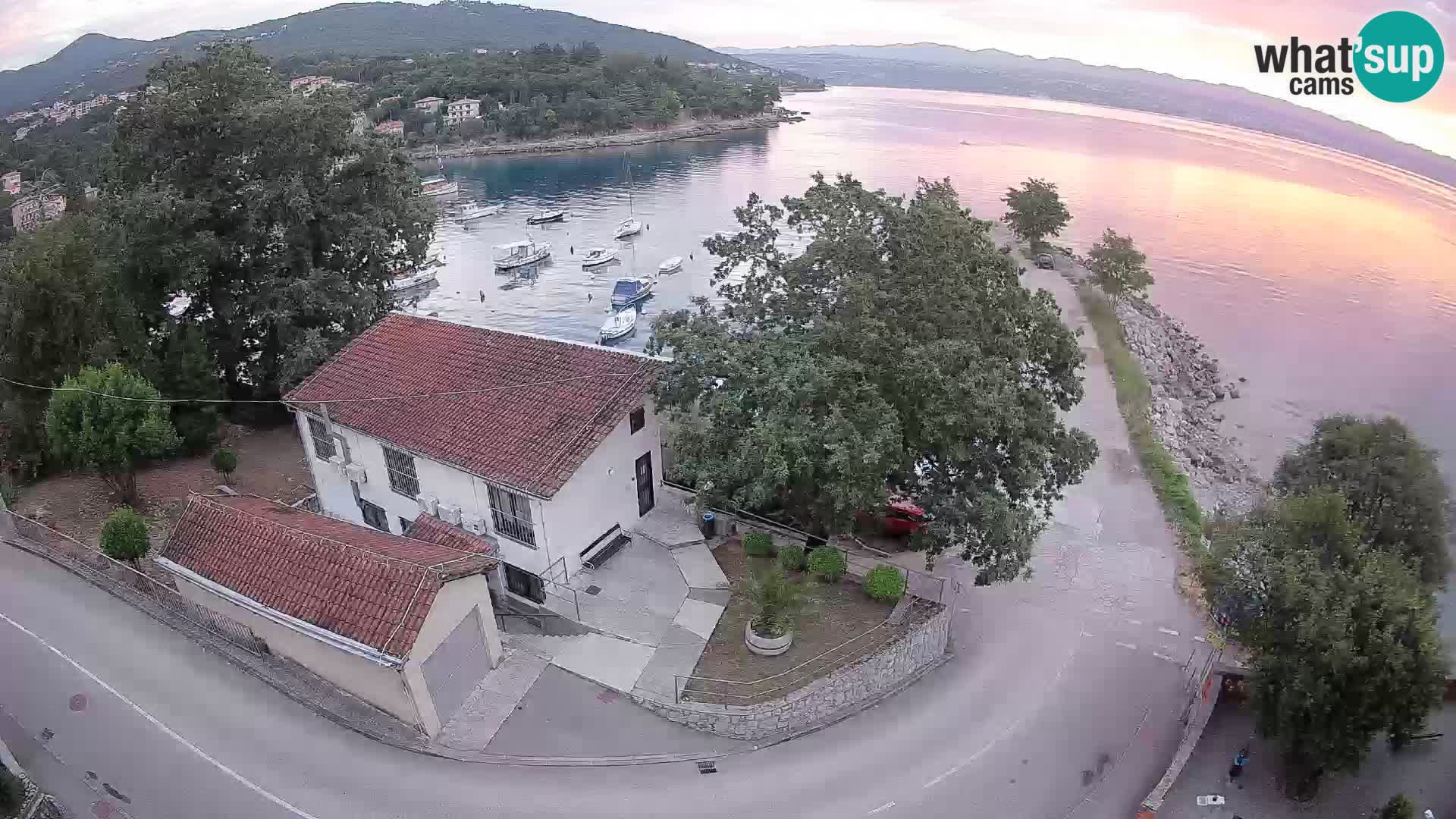 Webcam porto Ika – Vista LIVE sul porto e le luci di Opatija