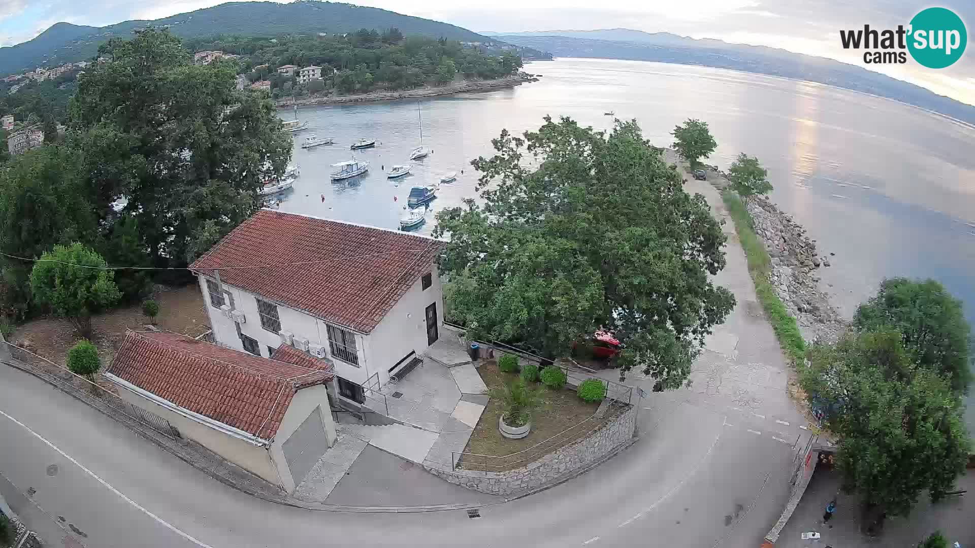 Webcam porto Ika – Vista LIVE sul porto e le luci di Opatija
