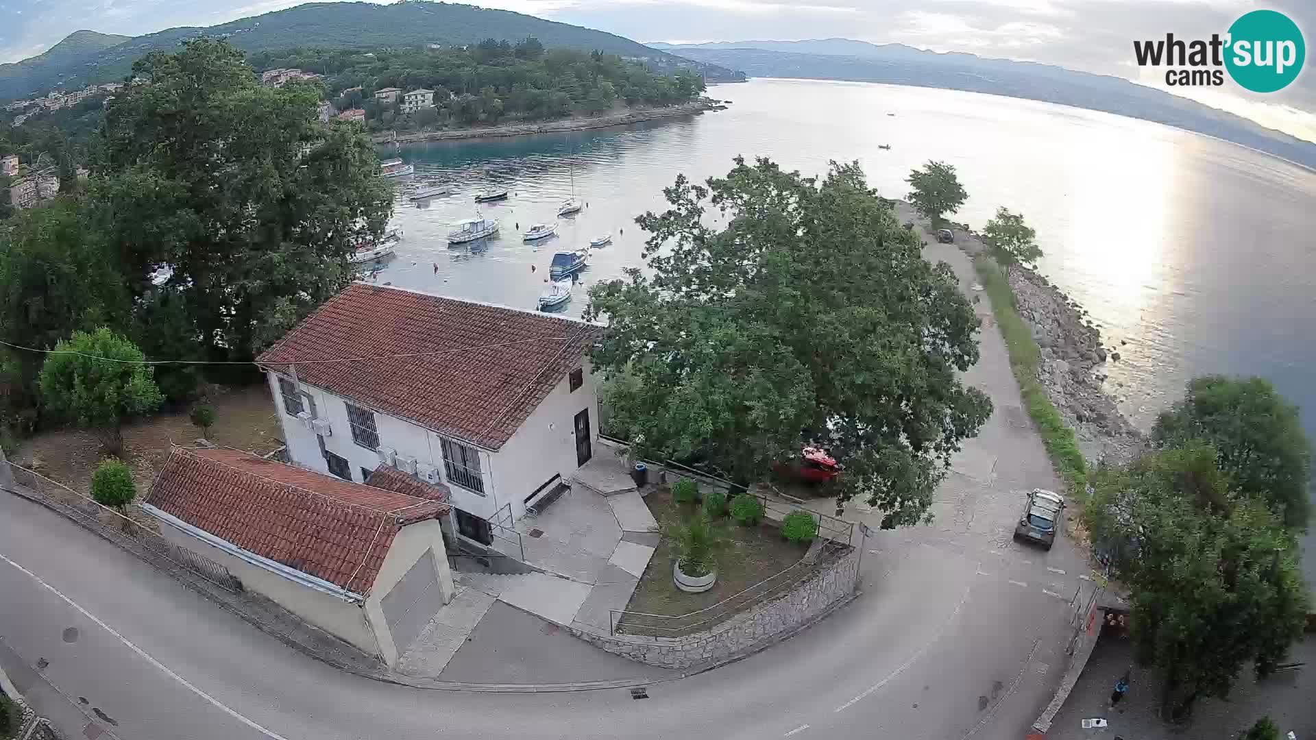 Webcam port d’Ika – Vue en direct et lumières d’Opatija