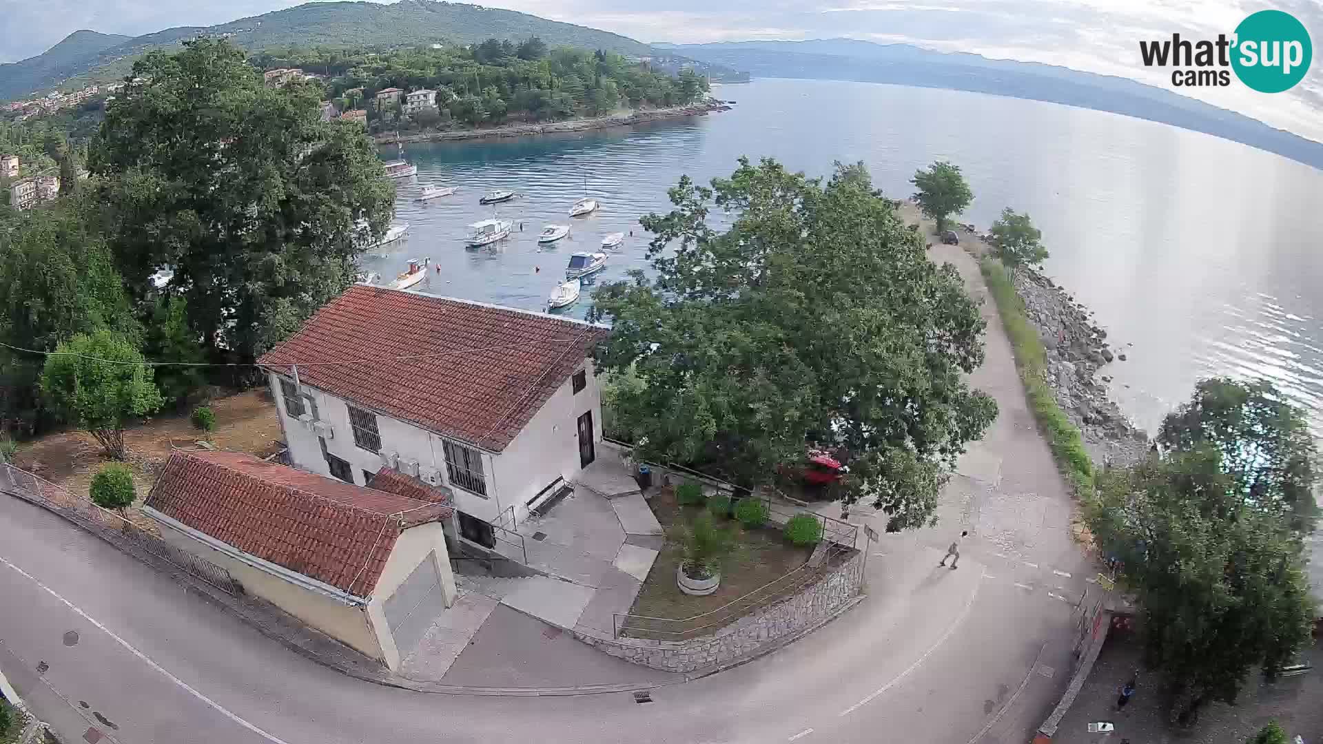 Webcam port d’Ika – Vue en direct et lumières d’Opatija