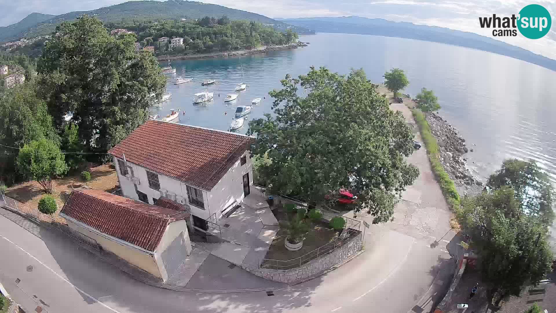 Webcam puerto de Ika – Vista en directo y luces de Opatija