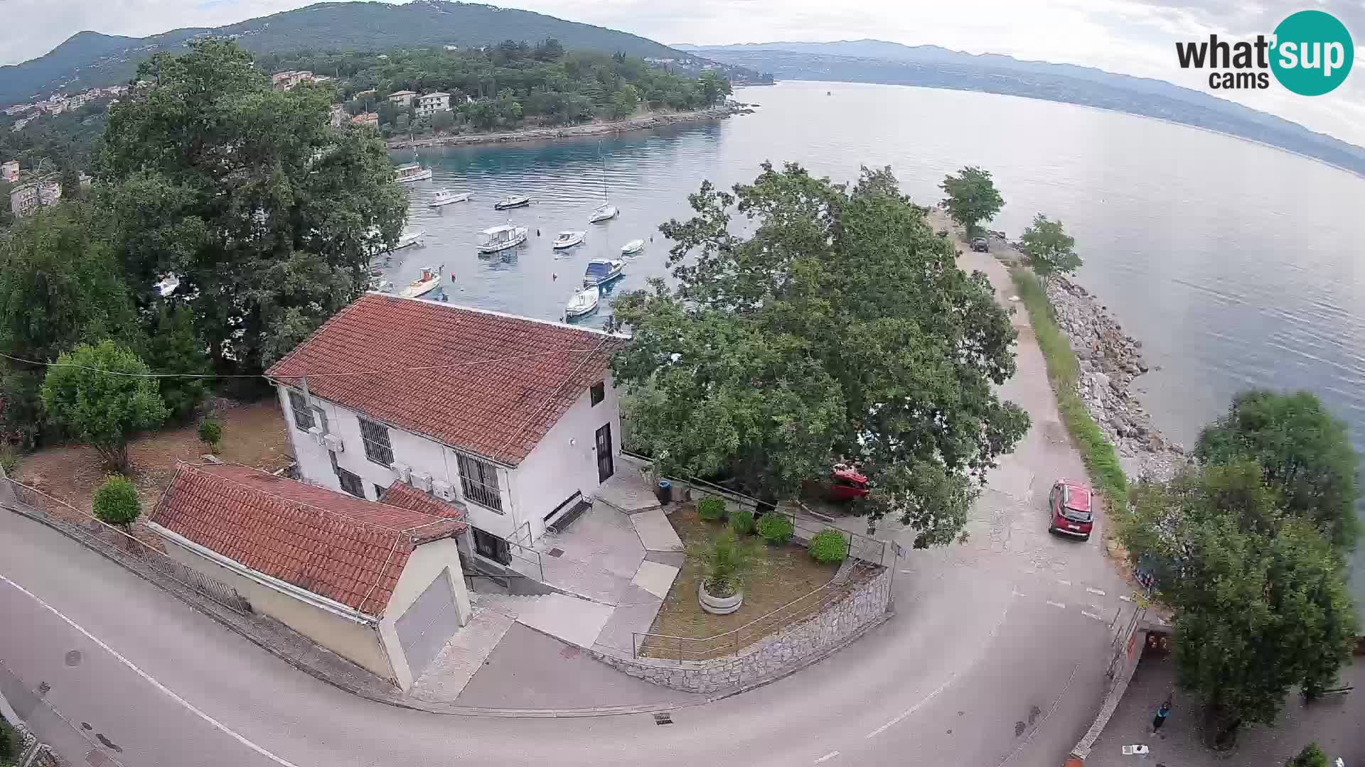 Webcam porto Ika – Vista LIVE sul porto e le luci di Opatija