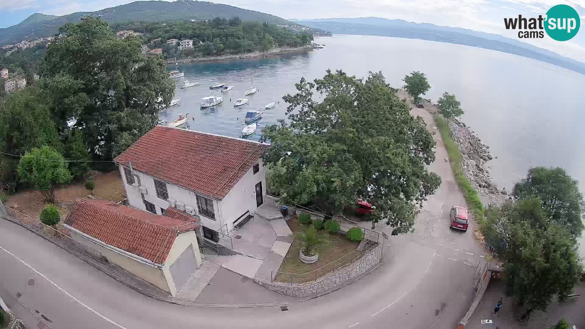 Webcam puerto de Ika – Vista en directo y luces de Opatija