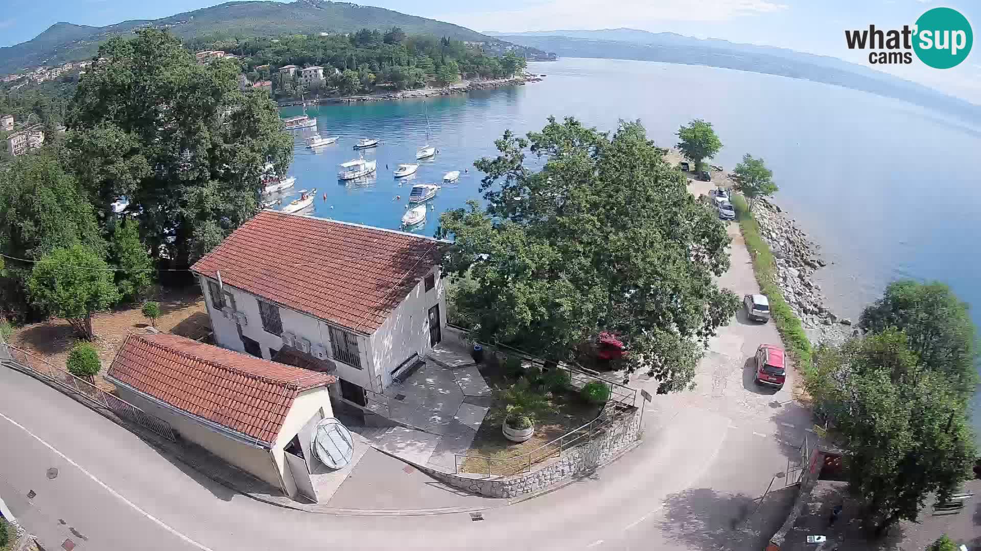 Ika Harbor Webcam – LIVE View of the Harbor and Opatija Lights