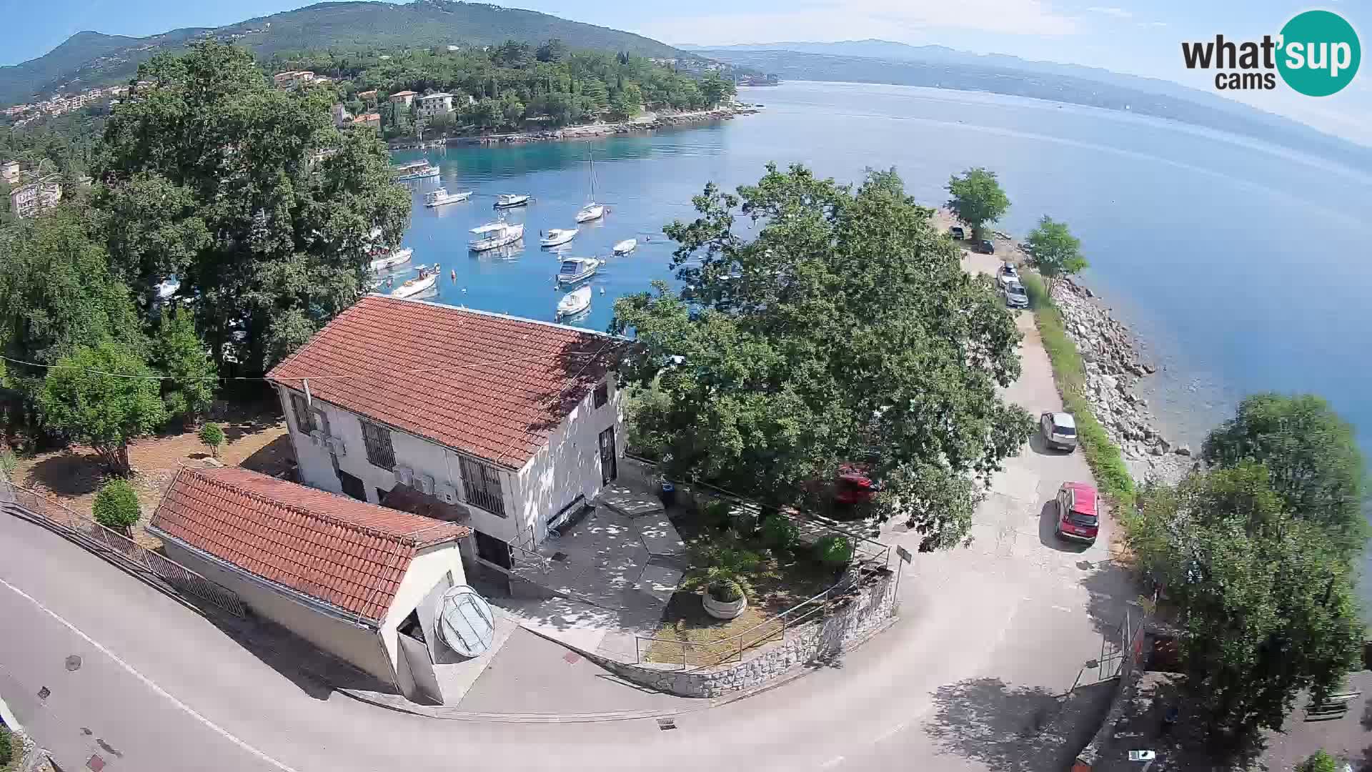 Webcam porto Ika – Vista LIVE sul porto e le luci di Opatija