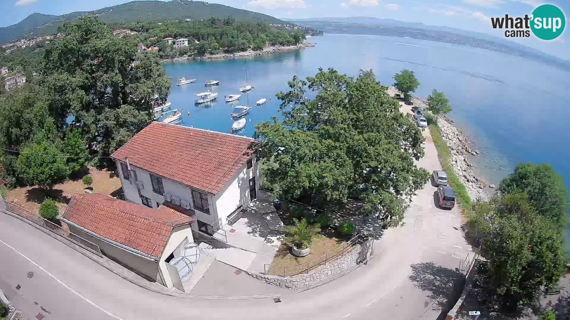 Webcam puerto de Ika – Vista en directo y luces de Opatija