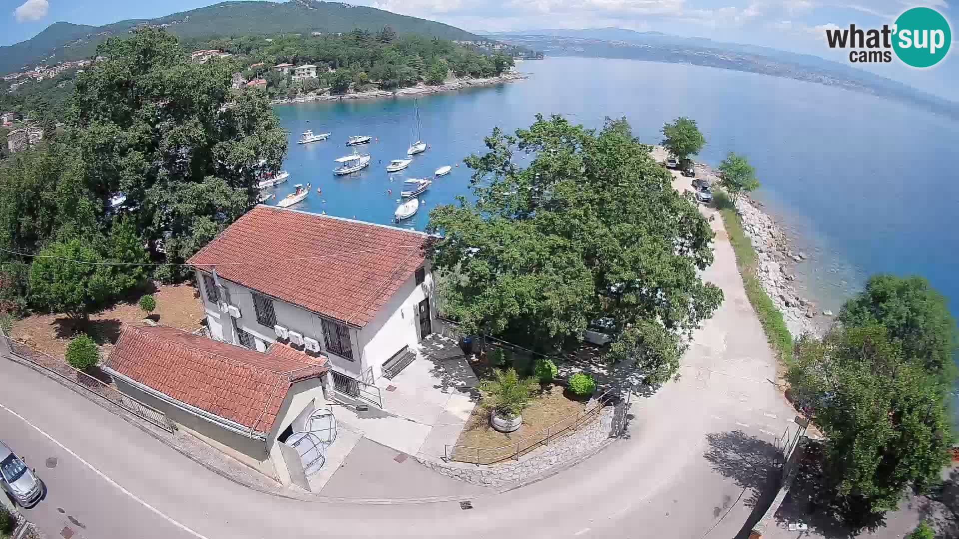 Ika Harbor Webcam – LIVE View of the Harbor and Opatija Lights