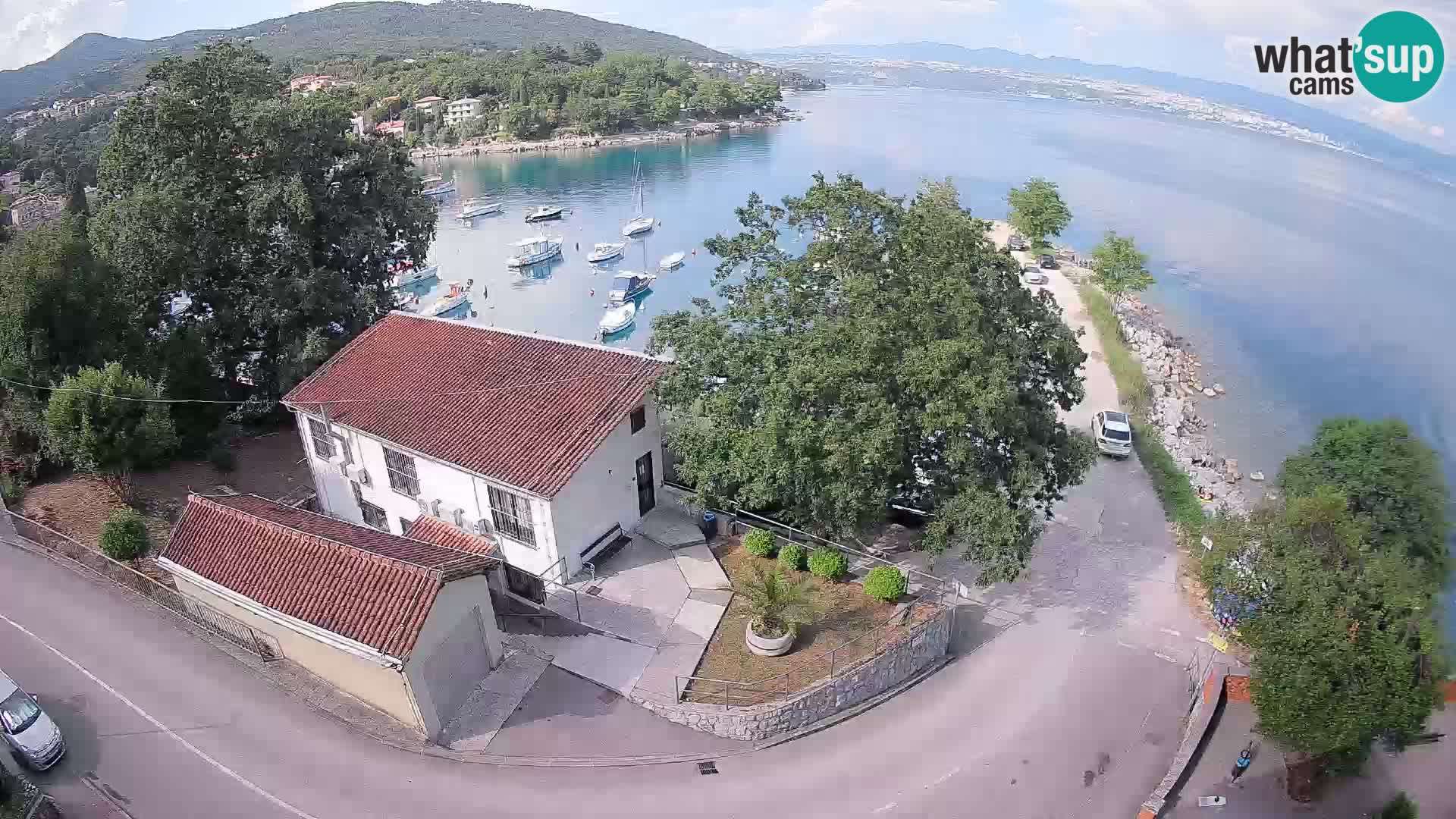 Webcam porto Ika – Vista LIVE sul porto e le luci di Opatija