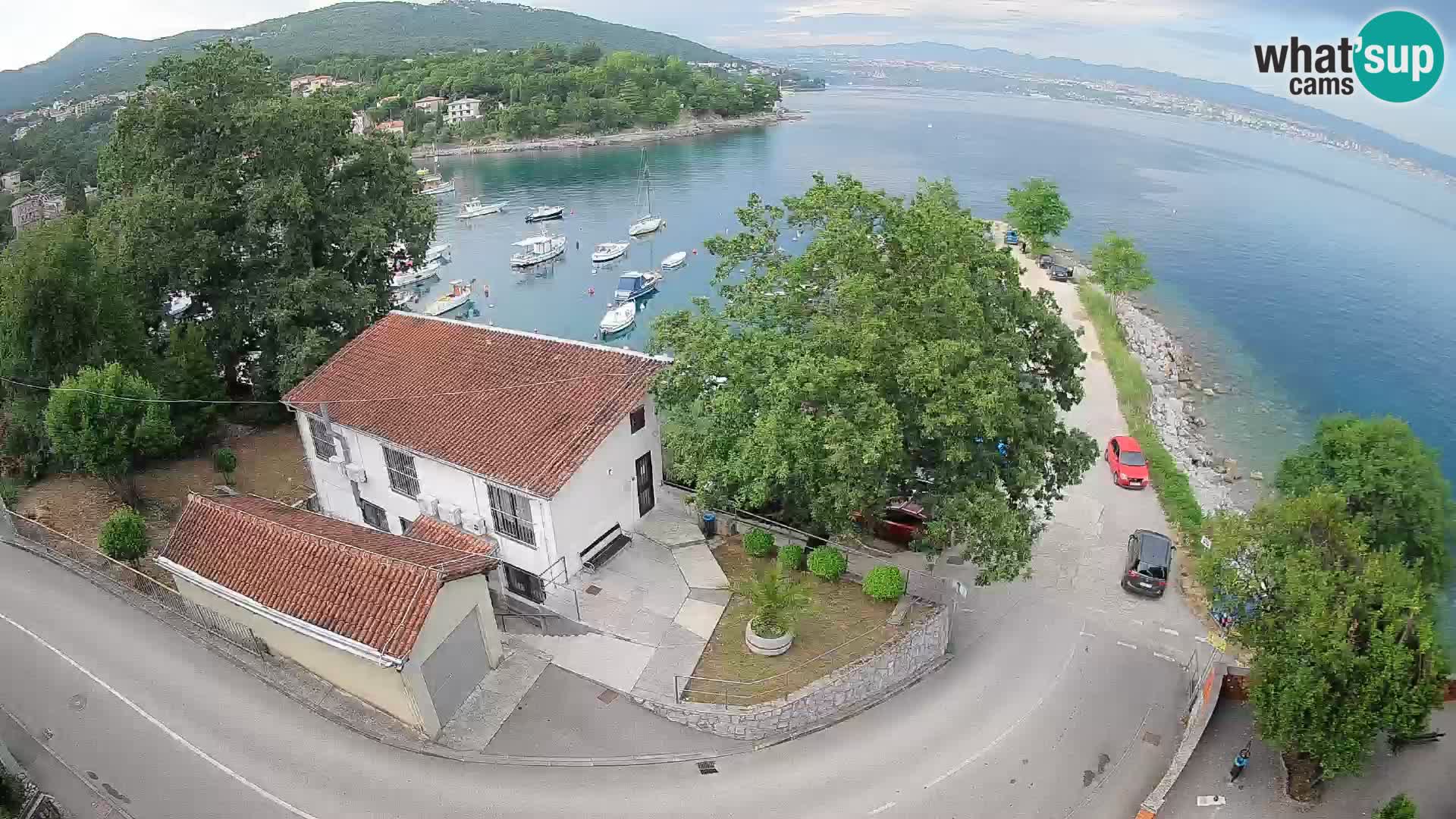 Webcam puerto de Ika – Vista en directo y luces de Opatija
