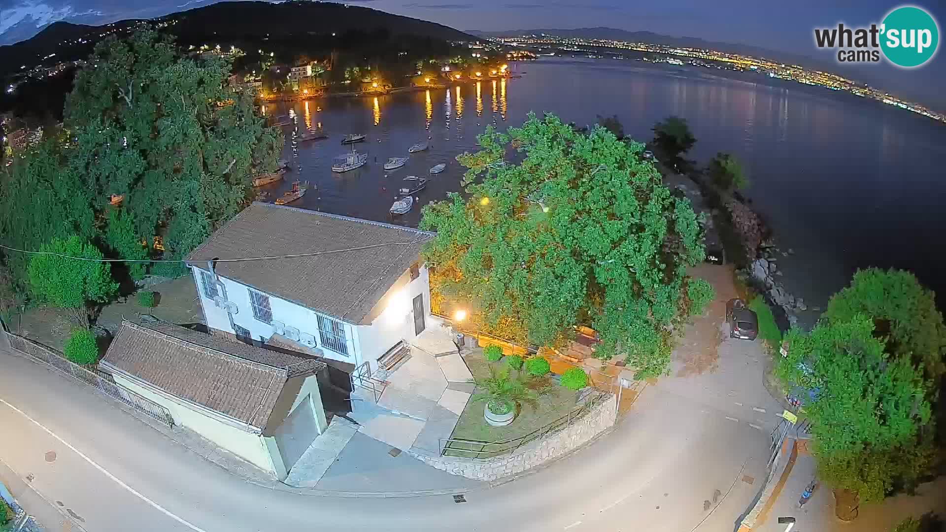 Webcam Ika Hafen – LIVE Blick auf den Hafen und die Lichter von Opatija