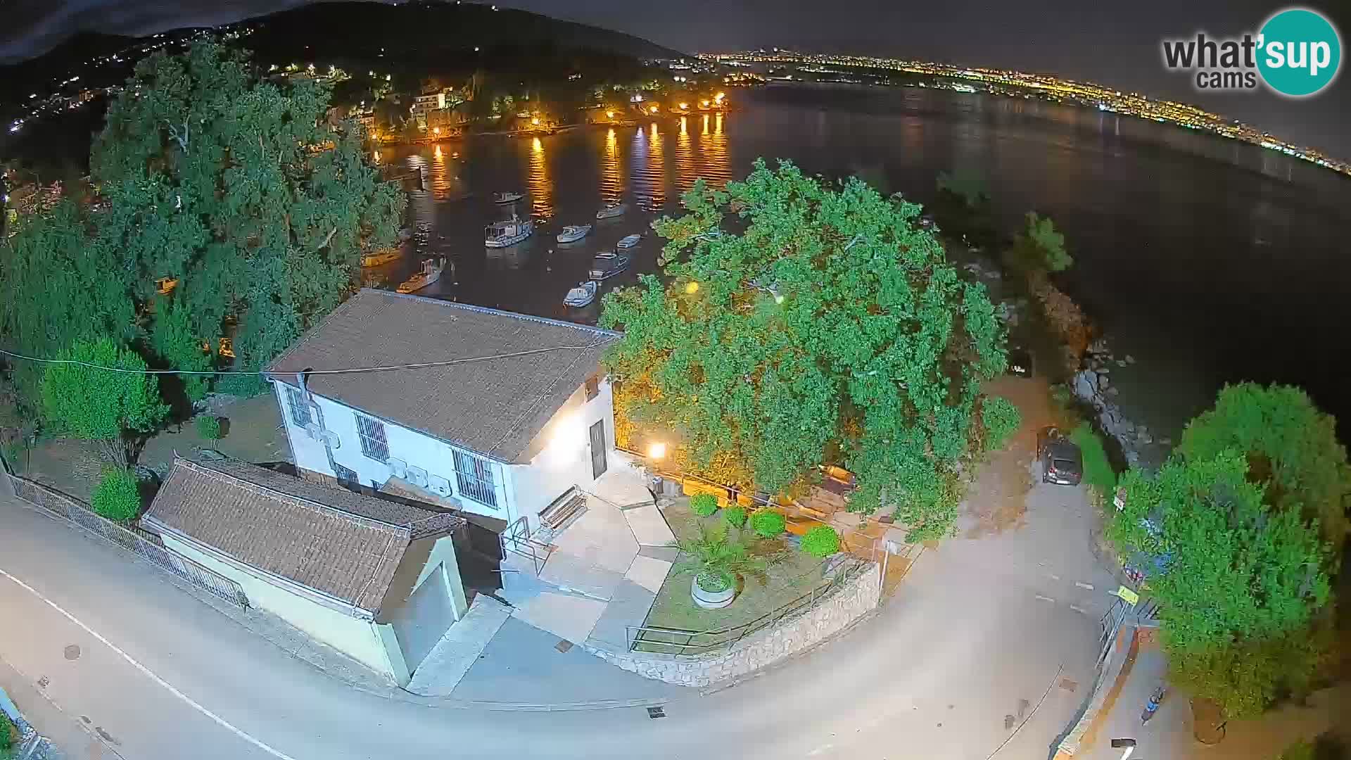 Webcam port d’Ika – Vue en direct et lumières d’Opatija