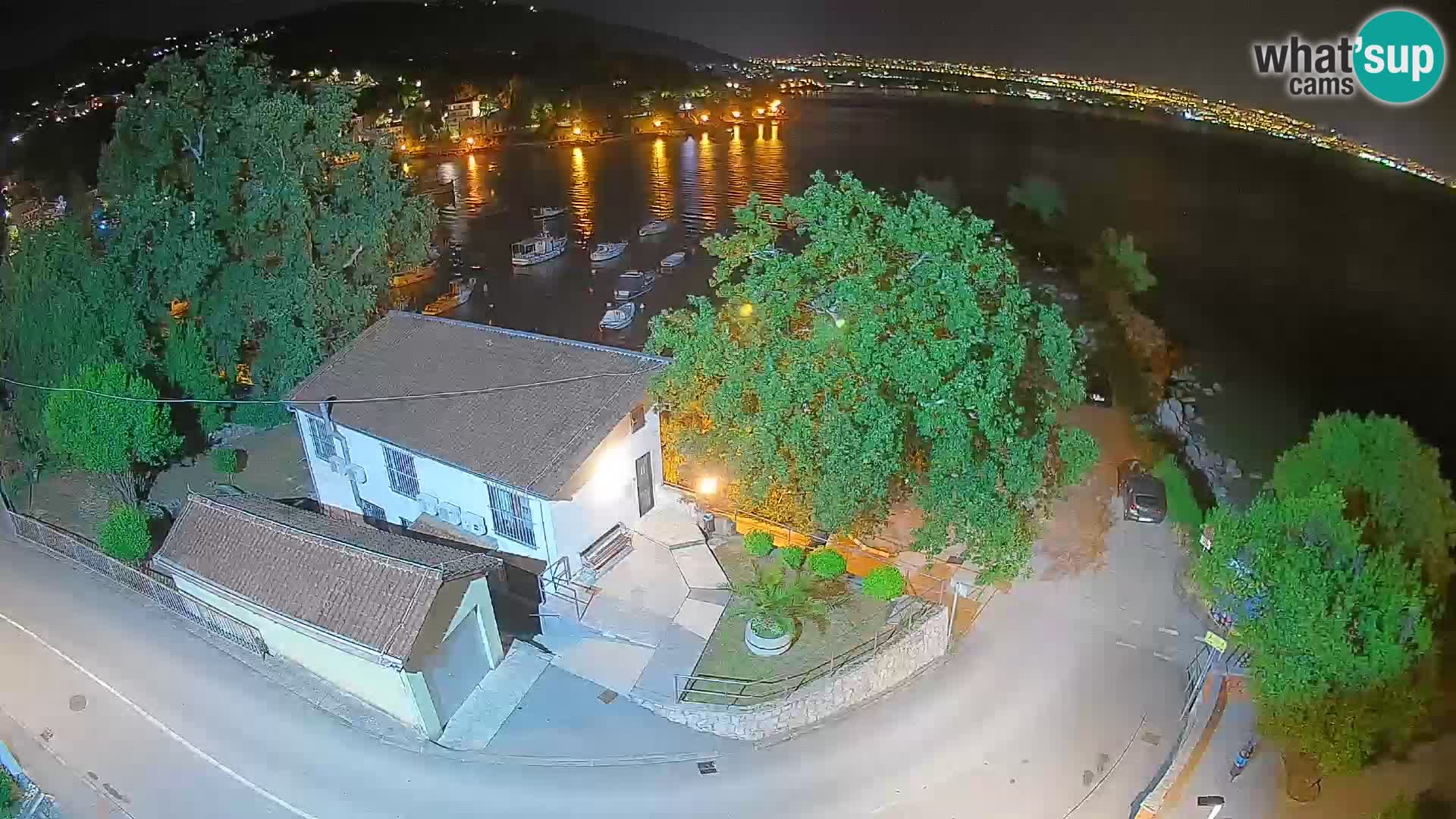 Webcam porto Ika – Vista LIVE sul porto e le luci di Opatija