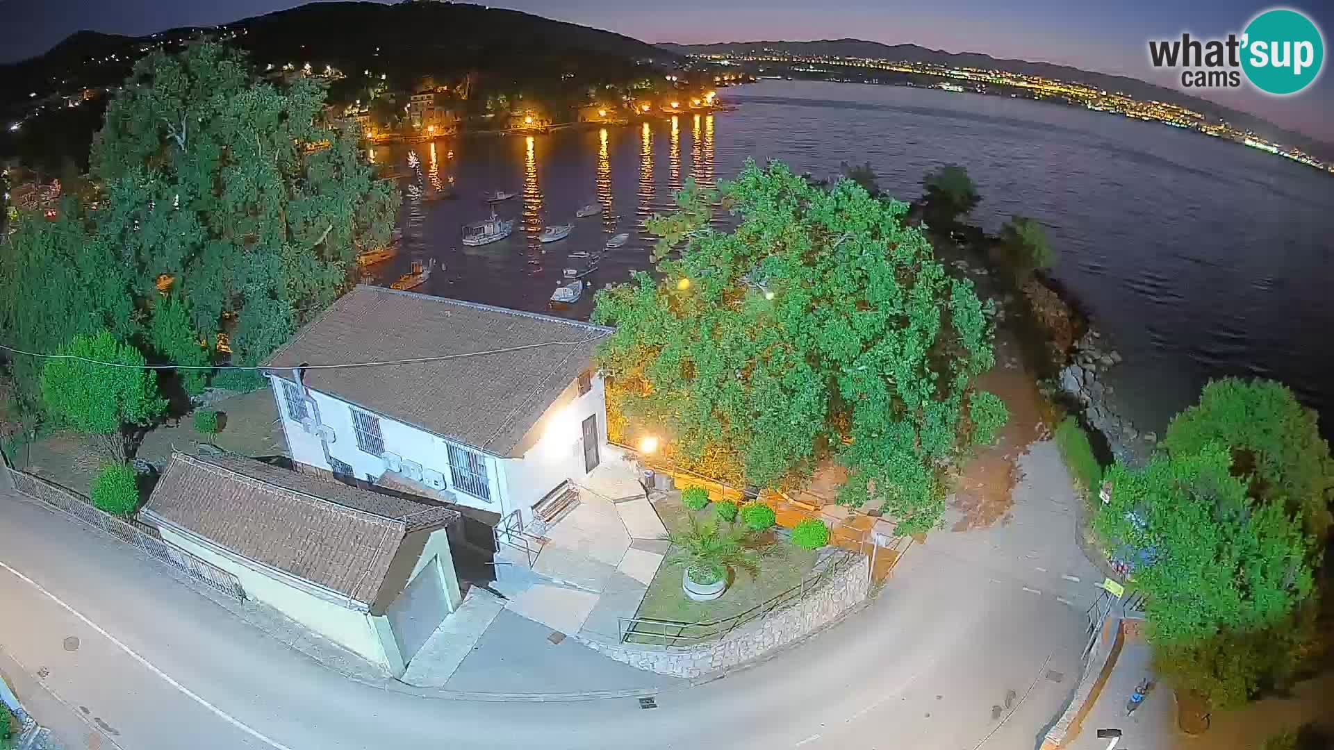 Webcam Ika Hafen – LIVE Blick auf den Hafen und die Lichter von Opatija
