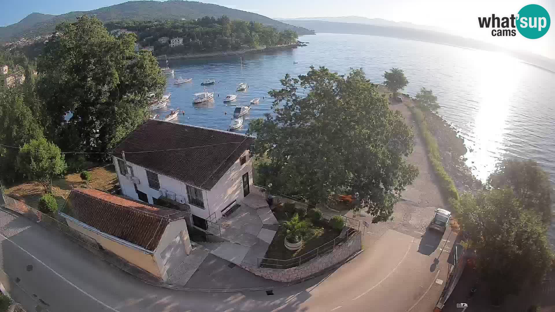 Webcam puerto de Ika – Vista en directo y luces de Opatija
