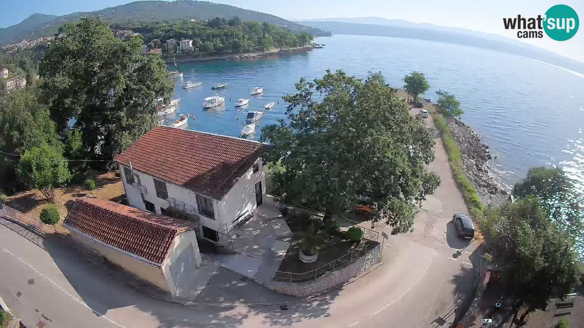 Webcam puerto de Ika – Vista en directo y luces de Opatija