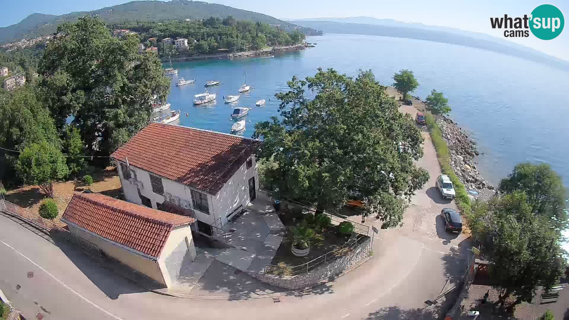 Webcam porto Ika – Vista LIVE sul porto e le luci di Opatija