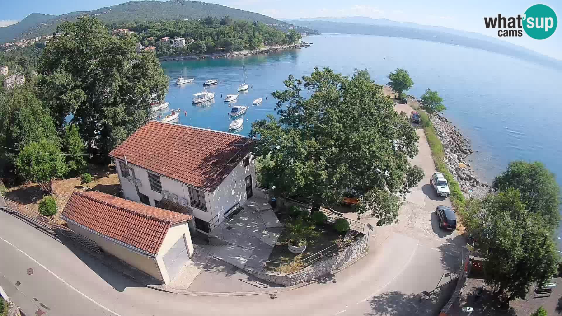 Ika Harbor Webcam – LIVE View of the Harbor and Opatija Lights