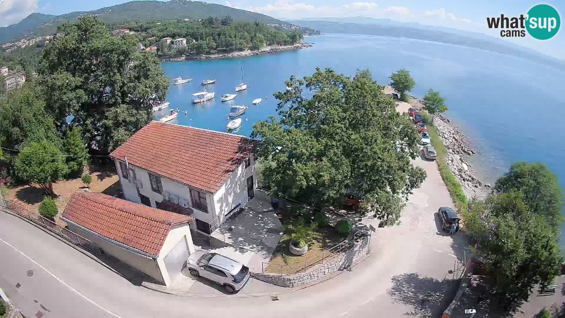 Webcam port d’Ika – Vue en direct et lumières d’Opatija