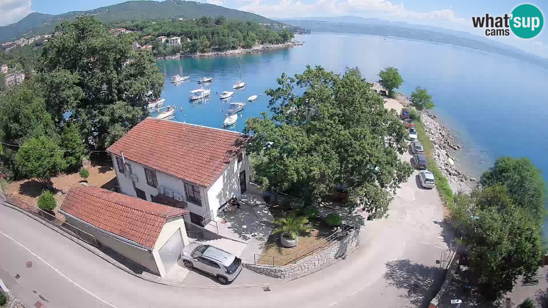 Webcam puerto de Ika – Vista en directo y luces de Opatija