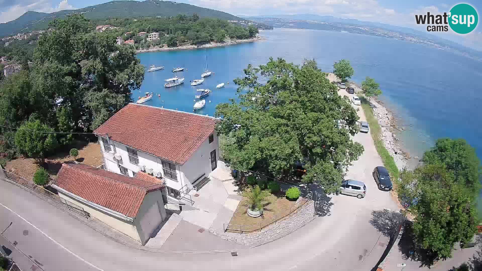 Webcam puerto de Ika – Vista en directo y luces de Opatija