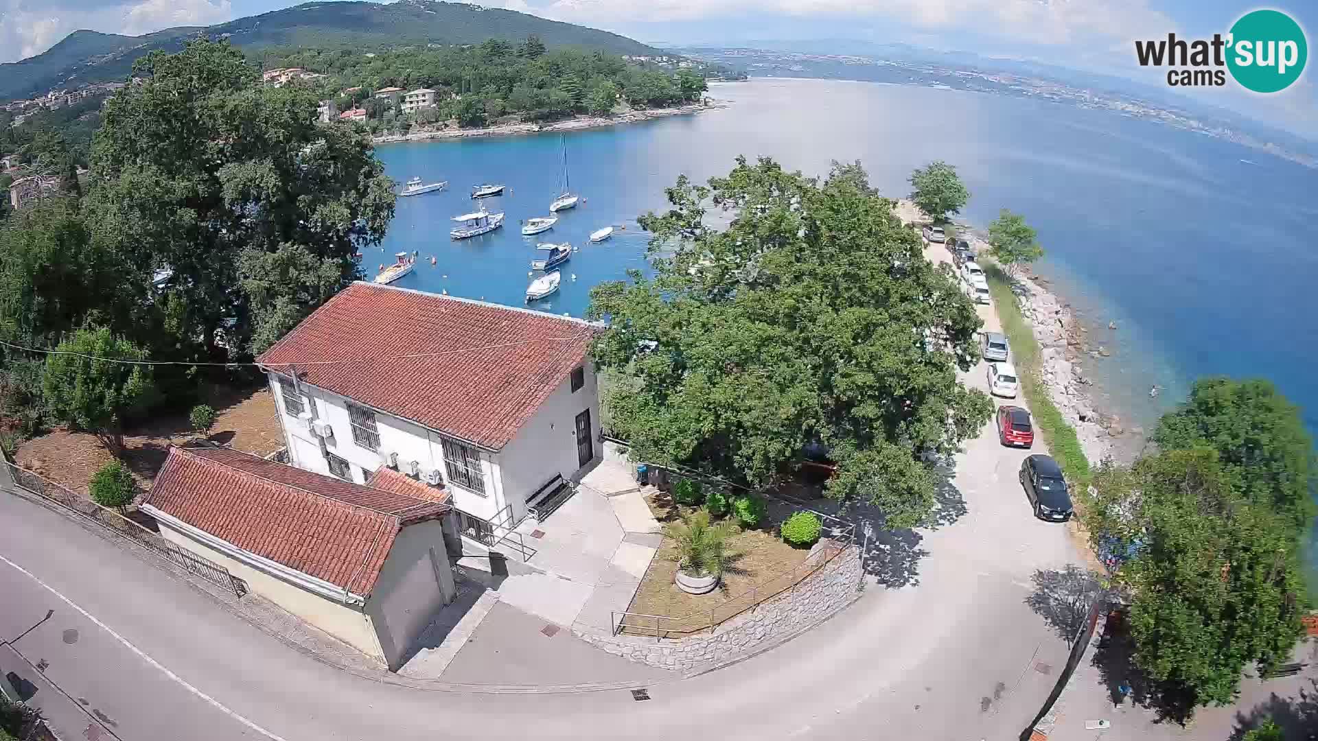 Webcam puerto de Ika – Vista en directo y luces de Opatija