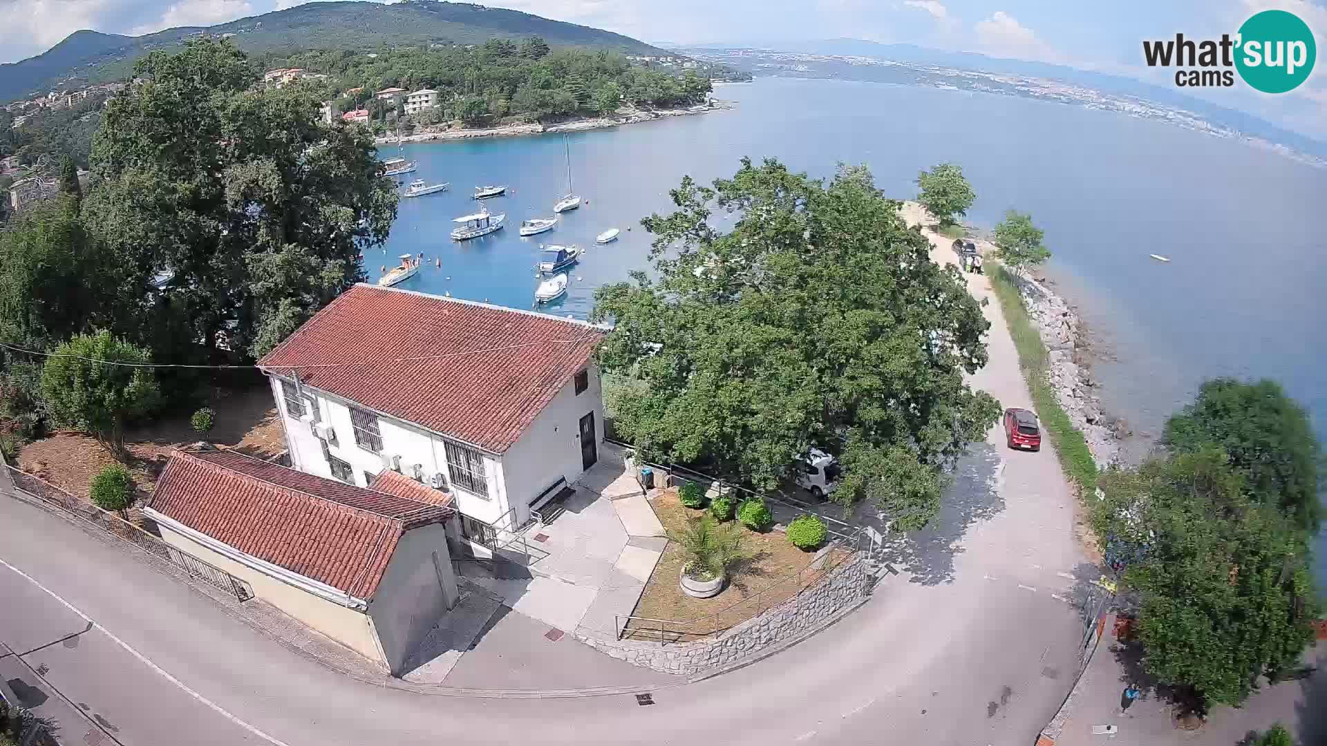 Webcam porto Ika – Vista LIVE sul porto e le luci di Opatija