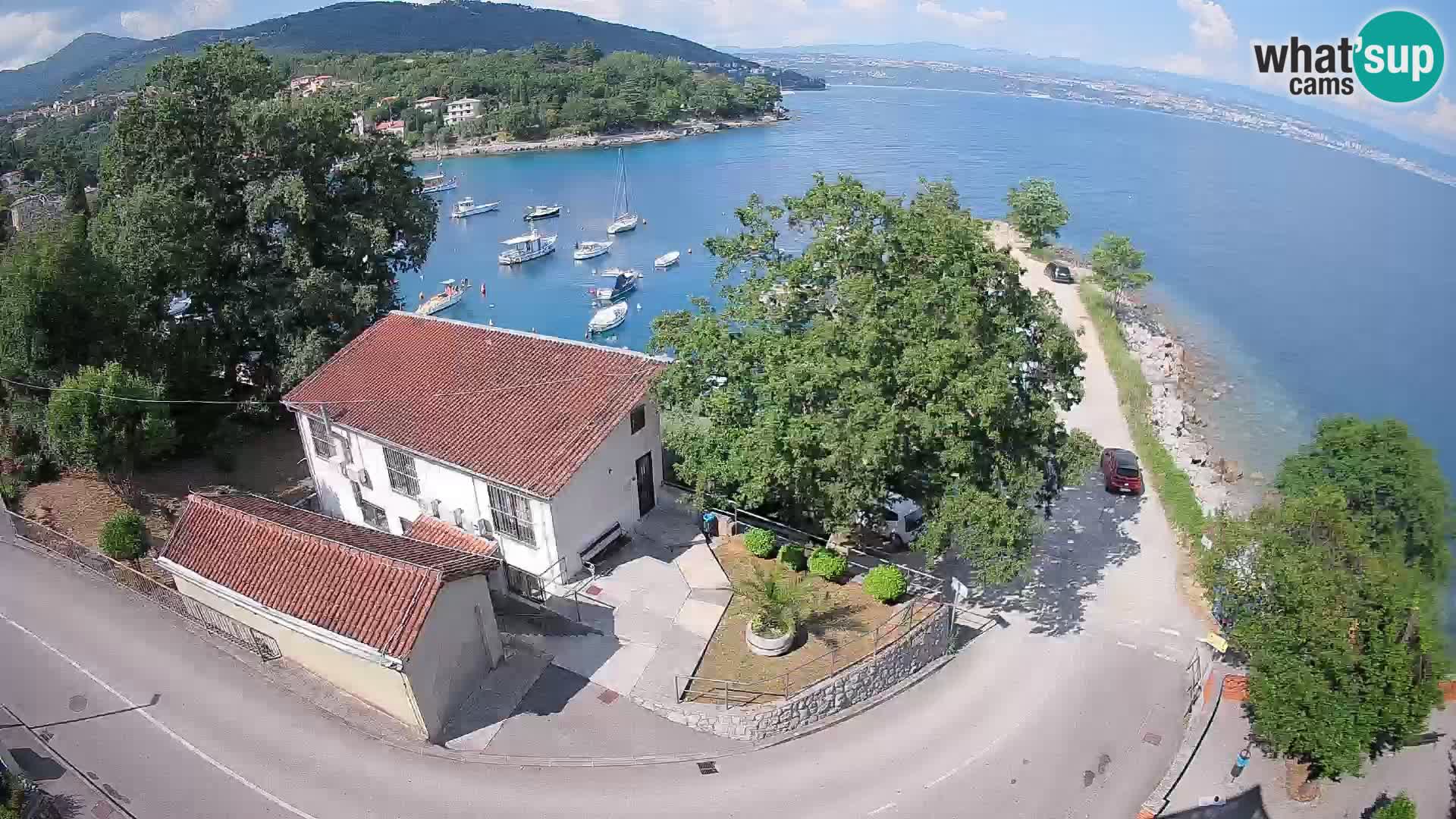 Webcam port d’Ika – Vue en direct et lumières d’Opatija